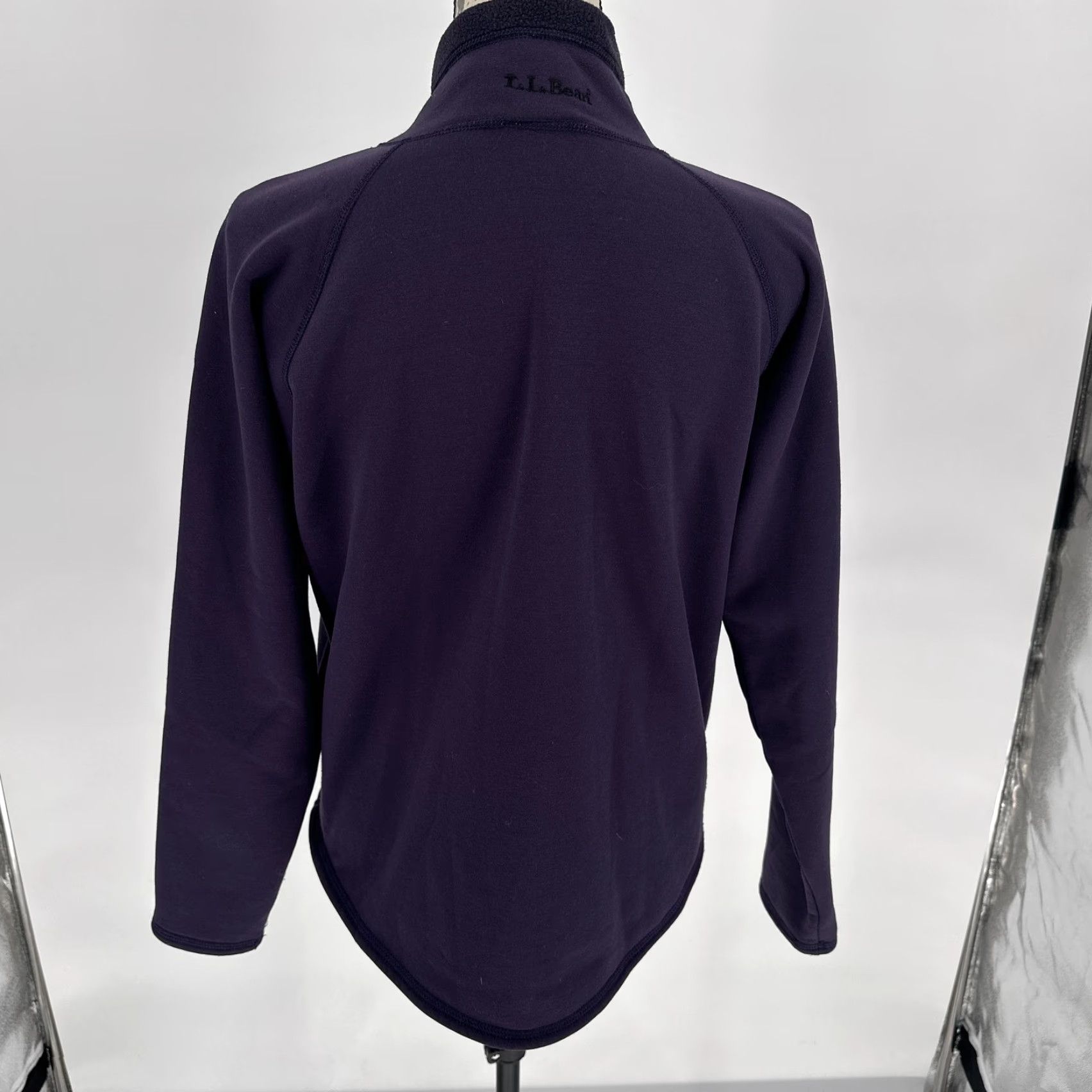 Vintage VINTAGE L.L. BEAN Jacket Womens Small Purple 1/2 Zip Fleece Pullover USA 90s Size S / US 4 / IT 40 - 6 Thumbnail