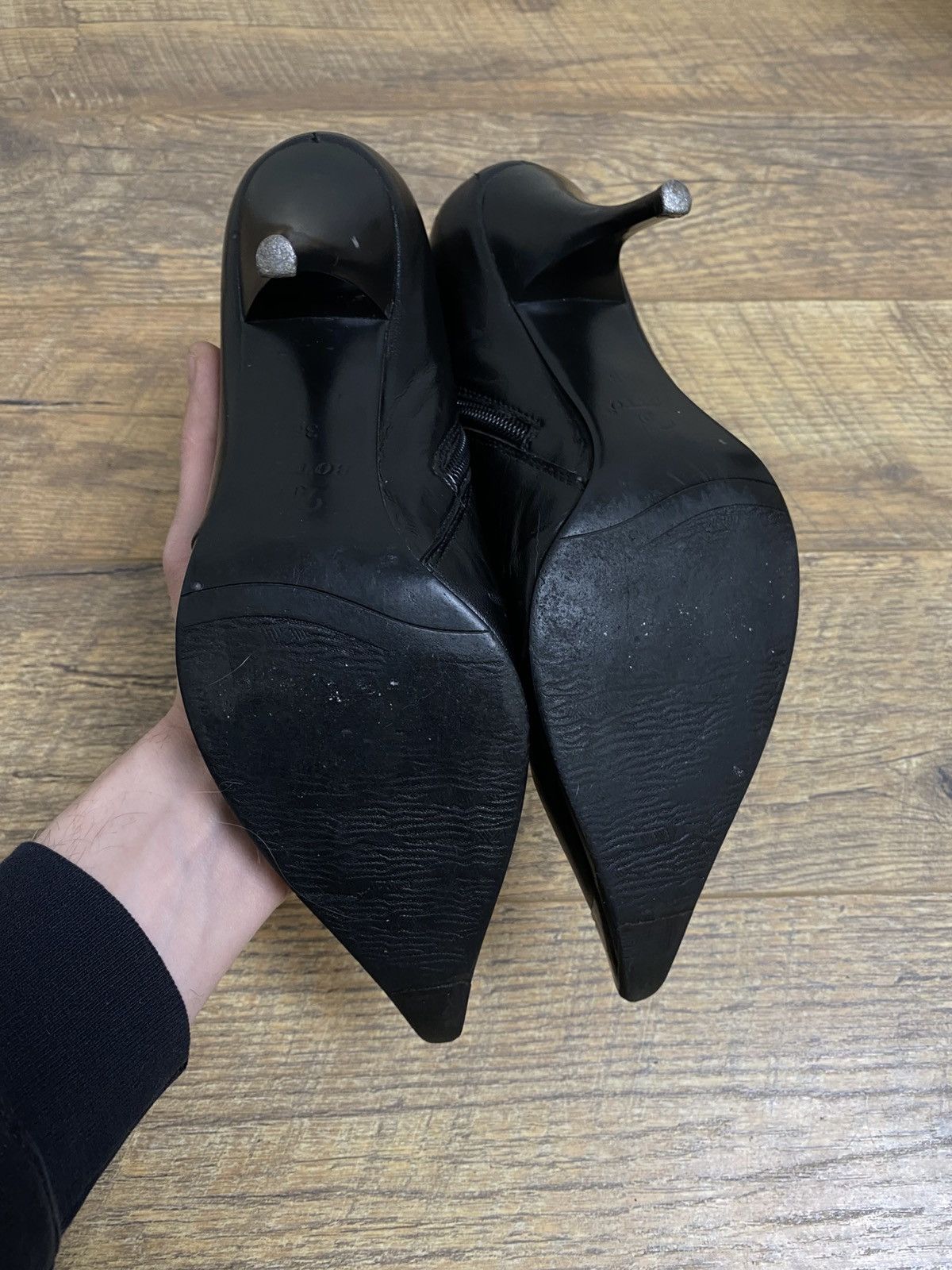 Japanese Brand Botto Italy Vintage Y2K Pointed Toe Ankle Boots Metal Size US 8 / IT 38 - 10 Thumbnail