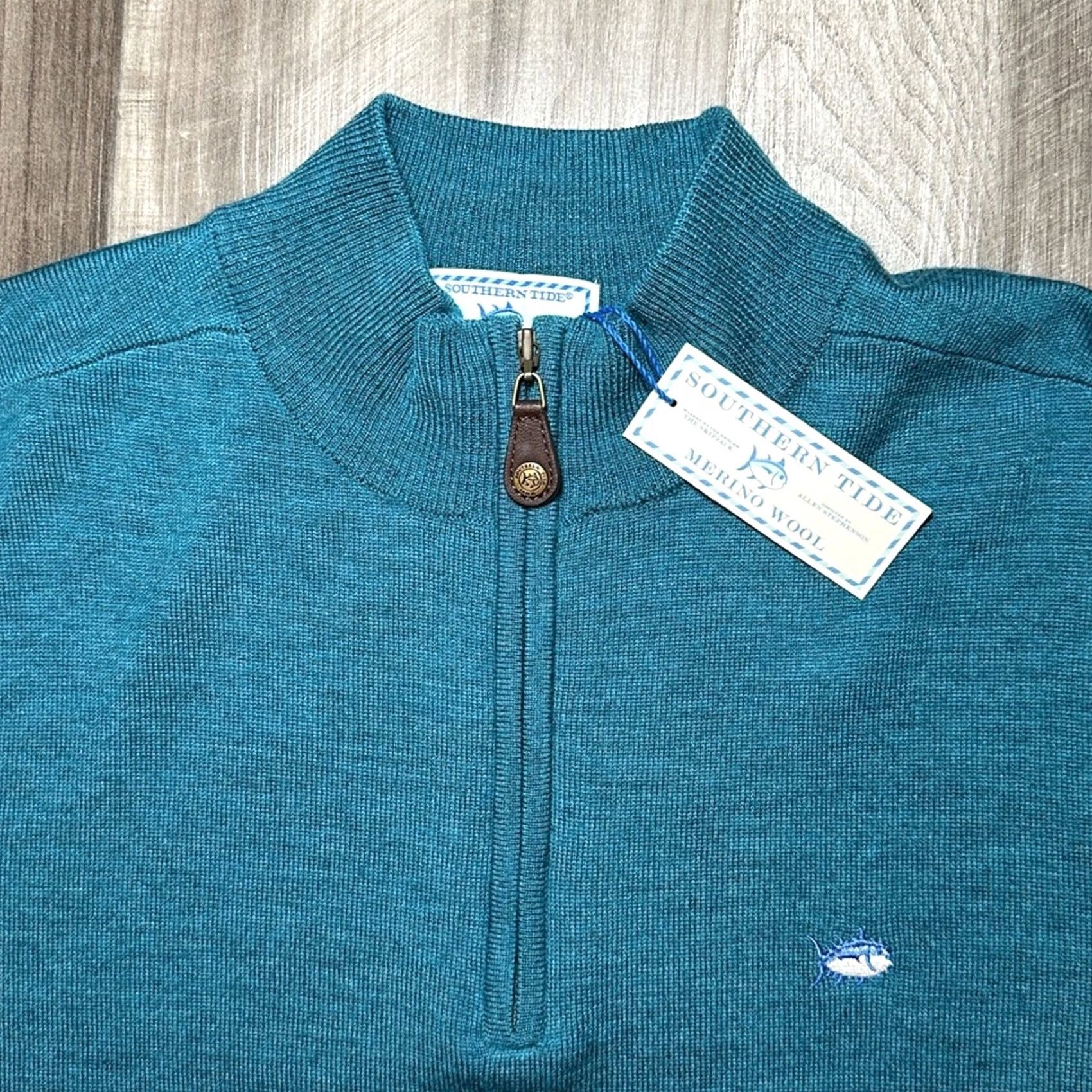 Southern Tide VINTAGE Southern Tide The Skipjack Merino Wool Quarter Zip Sweater - Medium Size US M / EU 48-50 / 2 - 4 Thumbnail