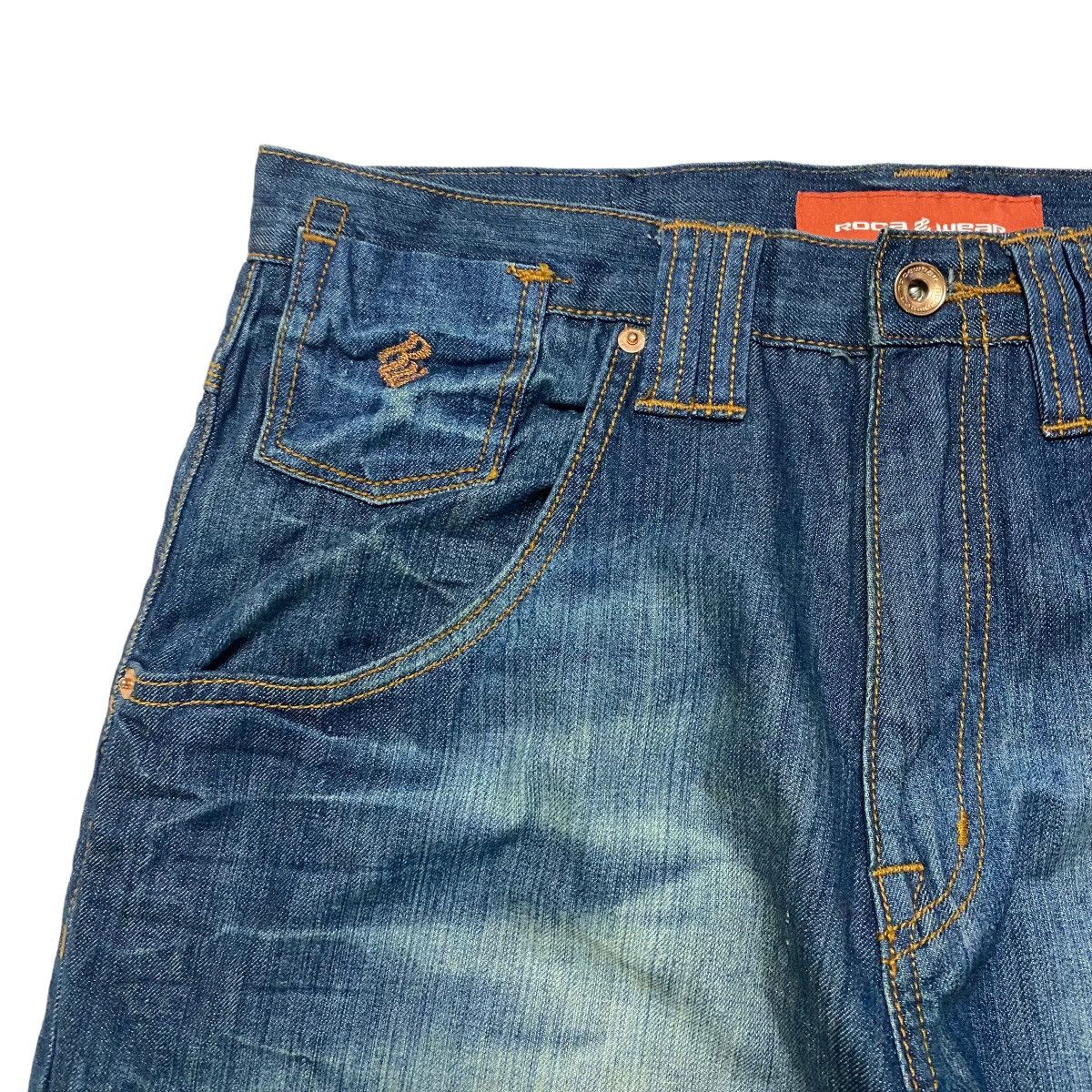 Rocawear Vintage Rocawear Baggy Spellout Embroidery Denim Jeans Size US 32 / EU 48 - 4 Thumbnail