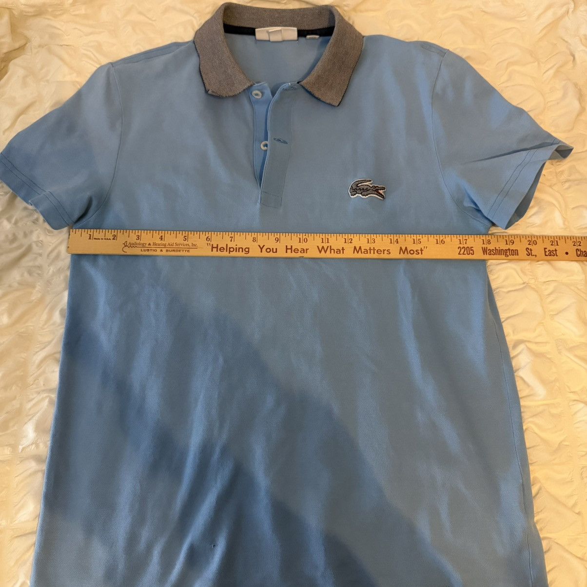 Lacoste Lacoste Regular Fit Light Blue Polo Shirt Big Croc small Size US S / EU 44-46 / 1 - 7 Thumbnail