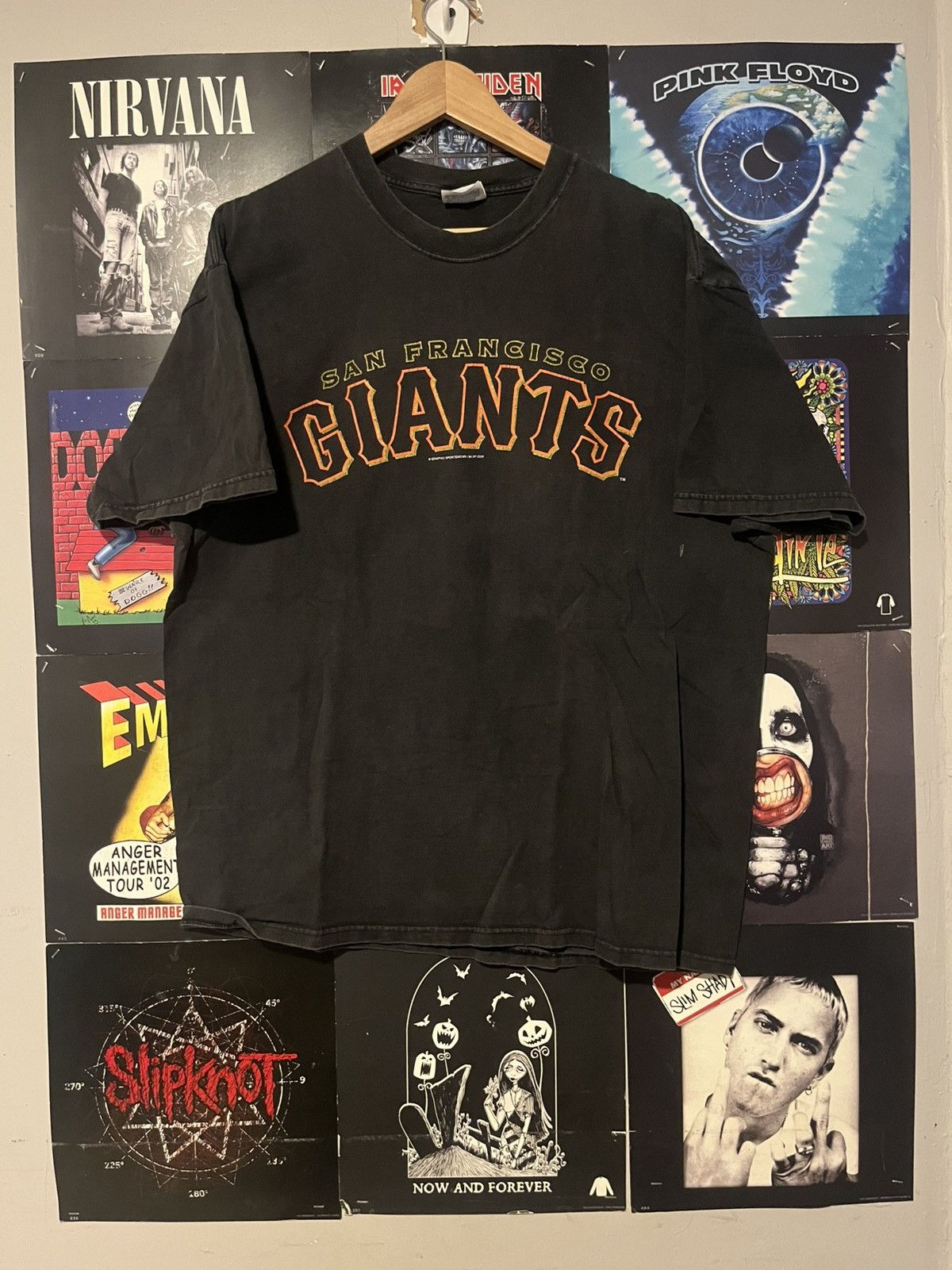 Hanes Vintage Y2K 2002 San Francisco Giants NBL baseball T-shirt Size US XL / EU 56 / 4 - 1 Thumbnail