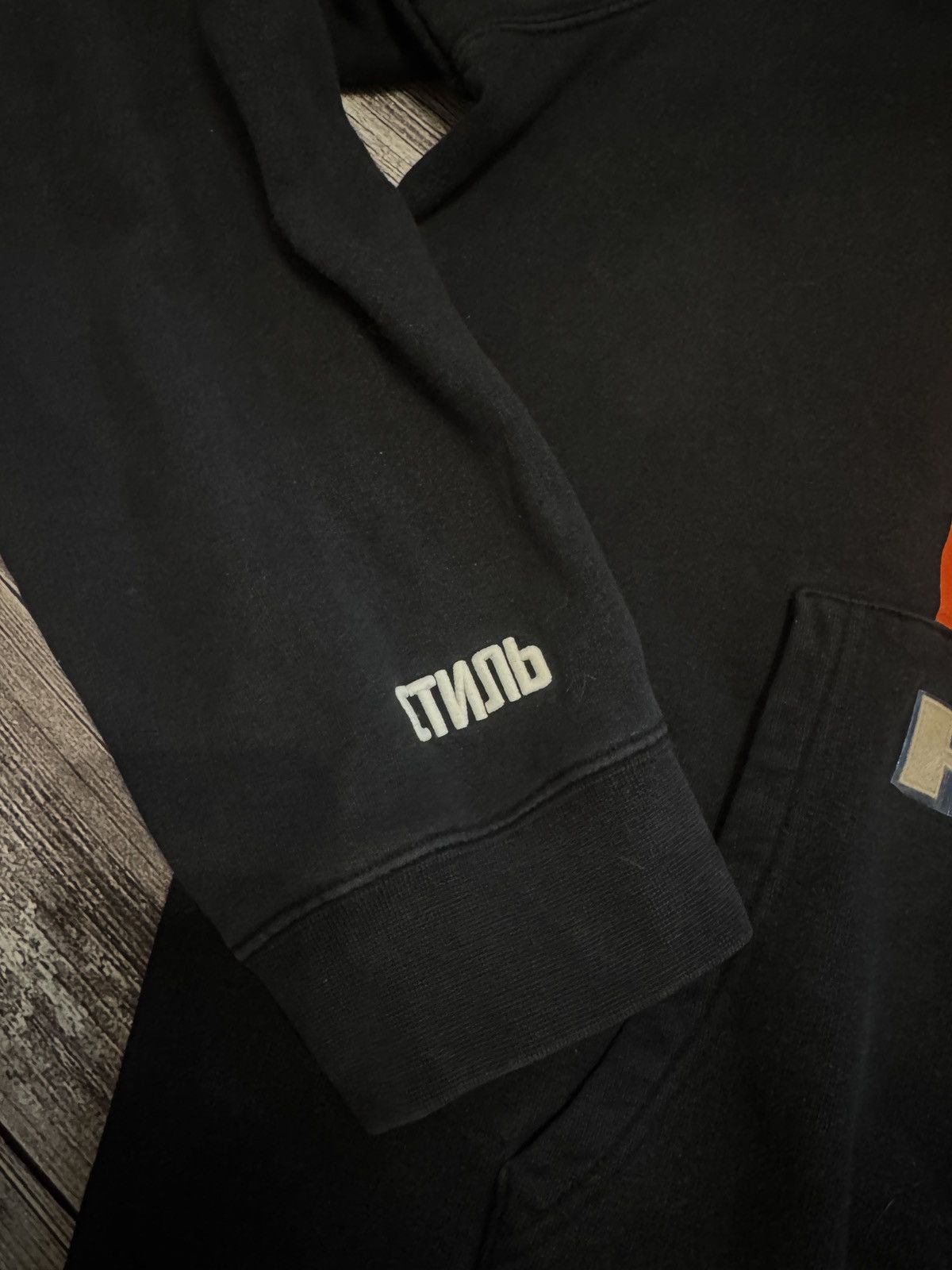 Heron Preston Heron Preston Crane Hoodie Black Orange Logo XL Faded Size US XL / EU 56 / 4 - 4 Thumbnail