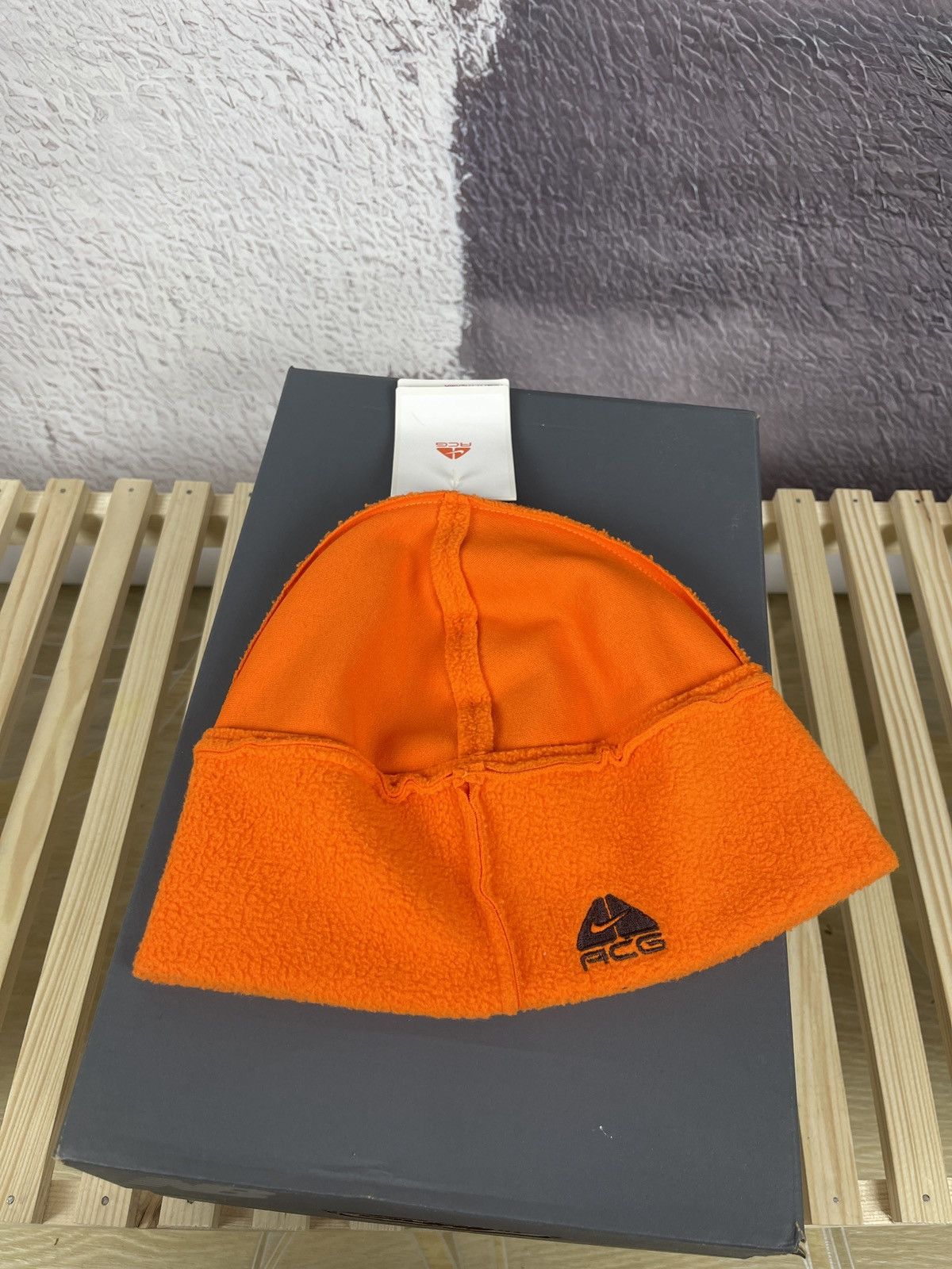 Nike Nike ACG y2k 2007 sewn outside orange new hat size M/L Size ONE SIZE - 1 Thumbnail