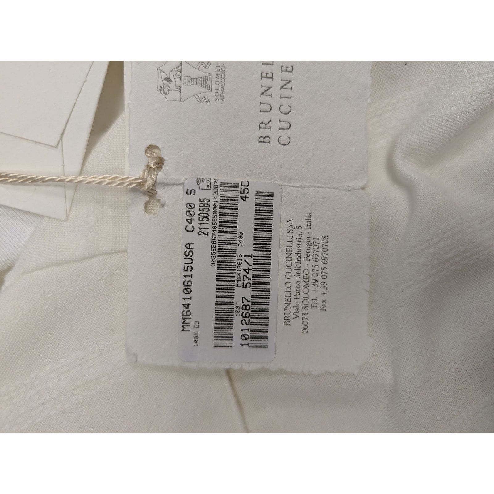 Brunello Cucinelli o1rshd1 Half Sleeve Button up Shirt in White Size US S / EU 44-46 / 1 - 18 Thumbnail