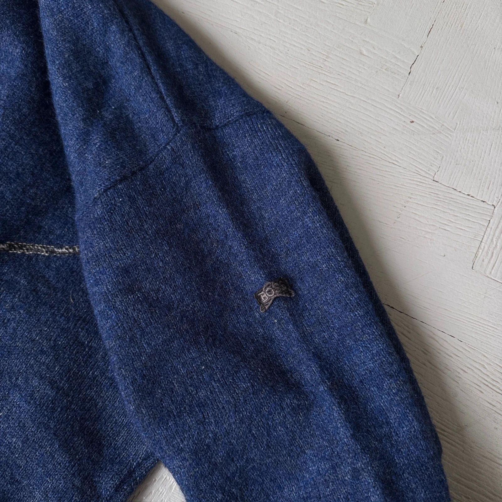 Hugo Boss Vintage Hugo Boss Turtle Neck Wool Blend Sweater Oversized Size US L / EU 52-54 / 3 - 9 Thumbnail