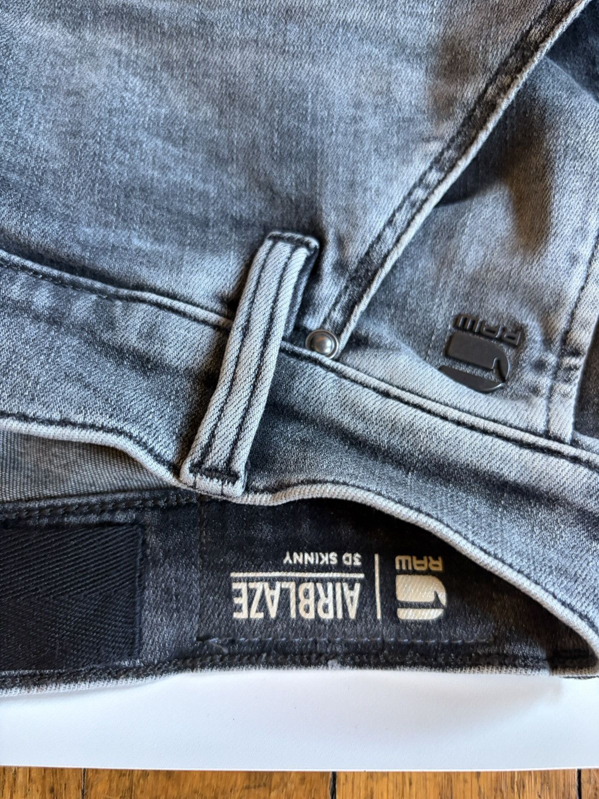 G-Star G-Star RAW Airblaze 3D Skinny Jeans Grey 30x32 Size US 30 / EU 46 - 9 Thumbnail