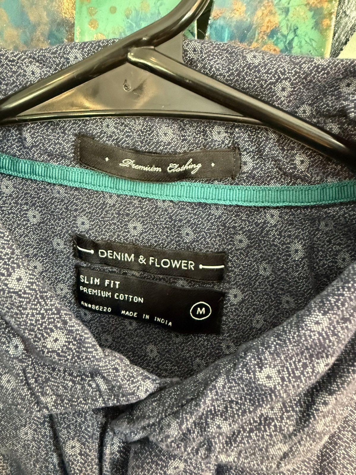Nordstrom DENIM & FLOWER (NORDSTROM BRAND) PATTERNED BUTTON DOWN Size US M / EU 48-50 / 2 - 2 Thumbnail