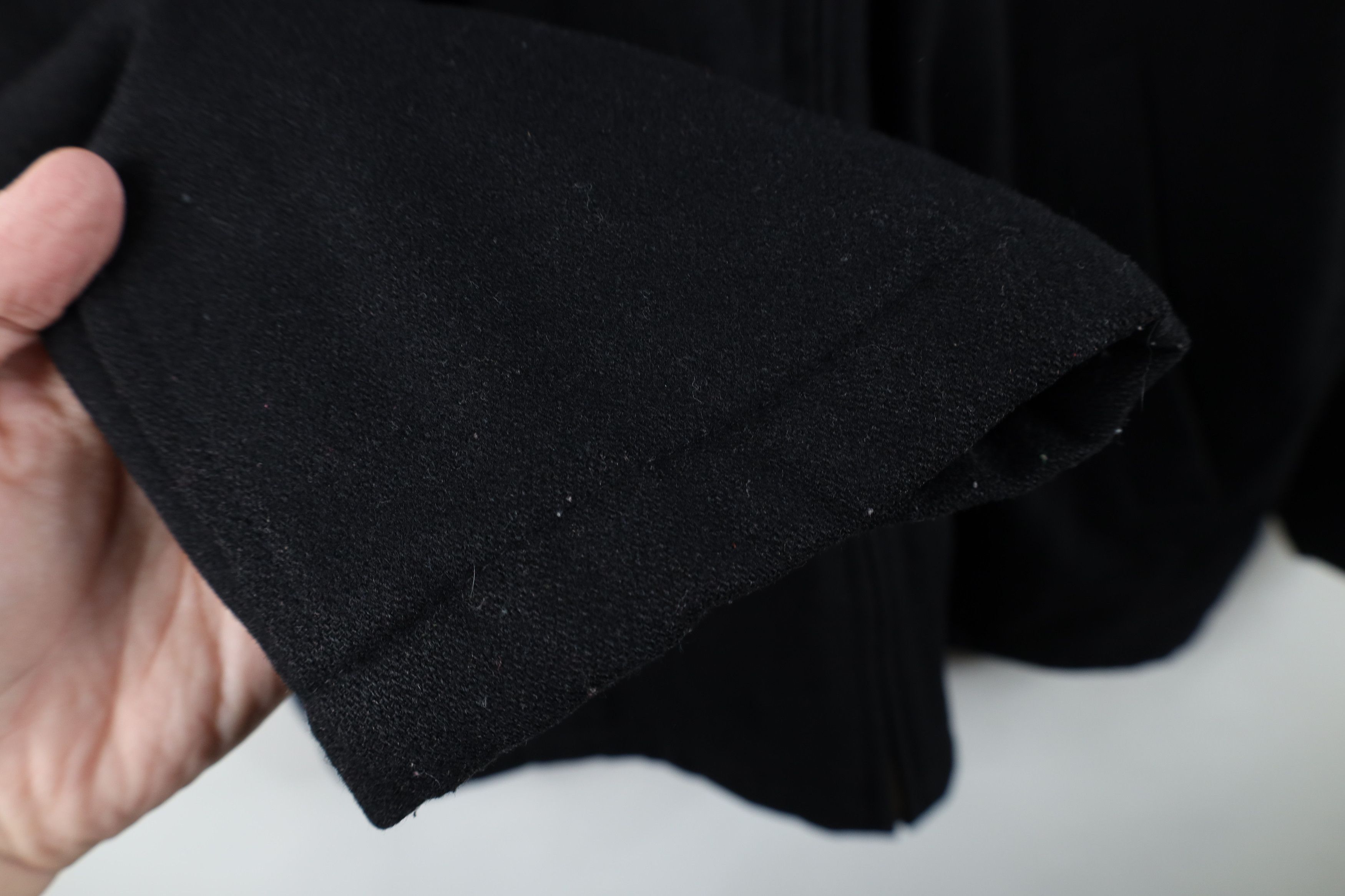 Vintage Vintage 90s Streetwear Wool Full Zip Bomber Jacket Black Size US L / EU 52-54 / 3 - 7 Thumbnail
