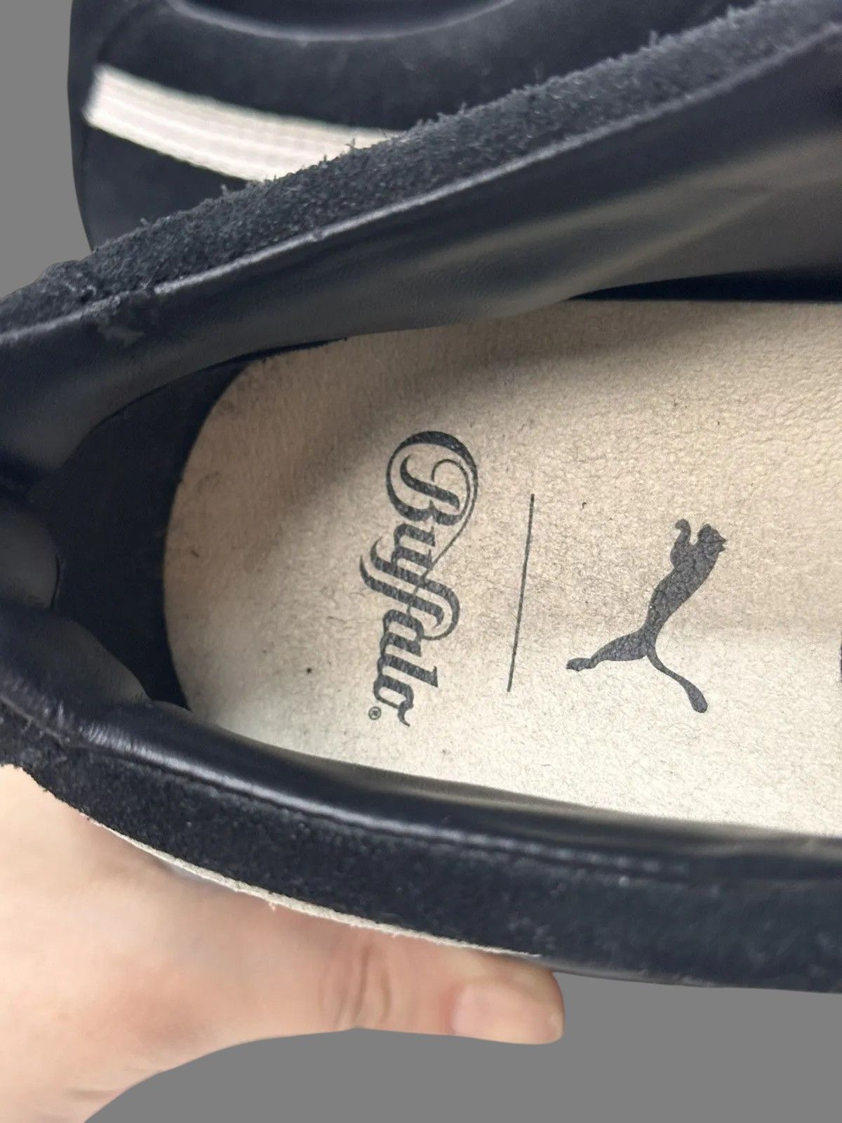New Rock Rare Buffalo x Puma Black Platform Suede Sneakers Avantgarde Size US 7 / EU 40 - 14 Thumbnail
