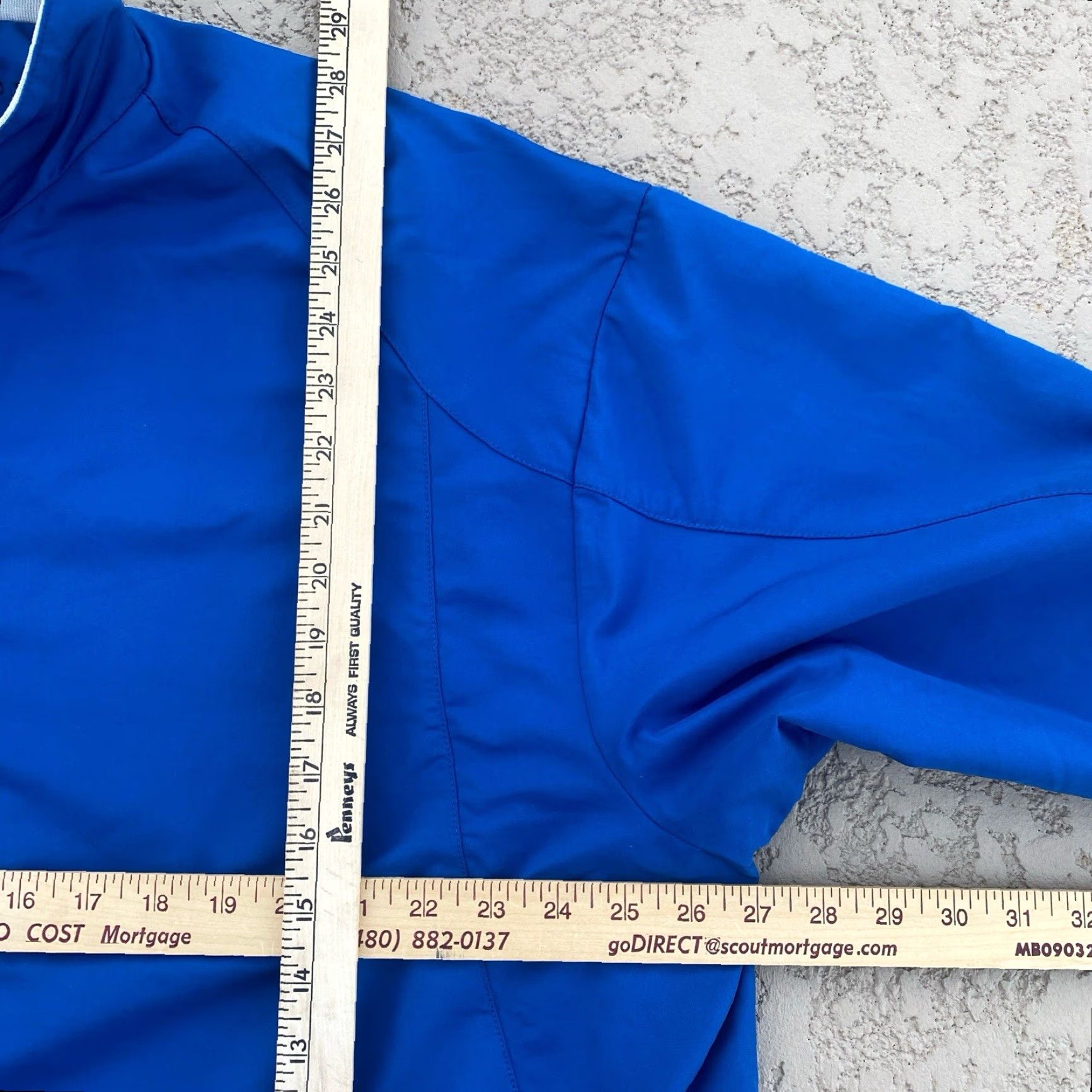 Nike VINTAGE Nike Golf Jacket Swoosh Nylon Blue XL Men Windbreaker 90s Style Size US XL / EU 56 / 4 - 6 Thumbnail