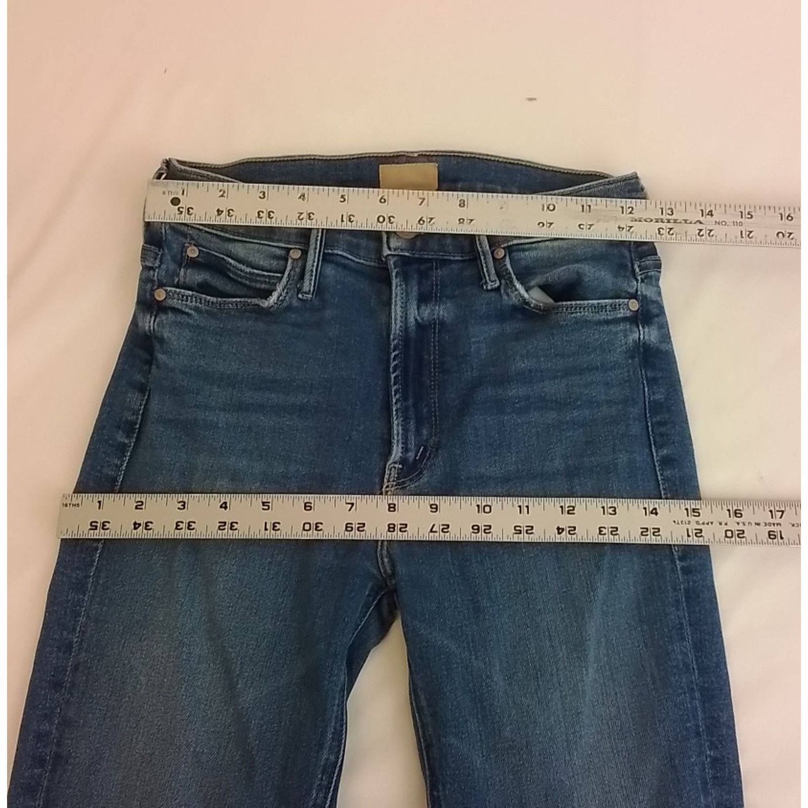 MOTHER Mother The Mid Rise Dazzler Jeans Women's 26" Medium Wash Size 26" / US 2 / IT 38 - 11 Thumbnail