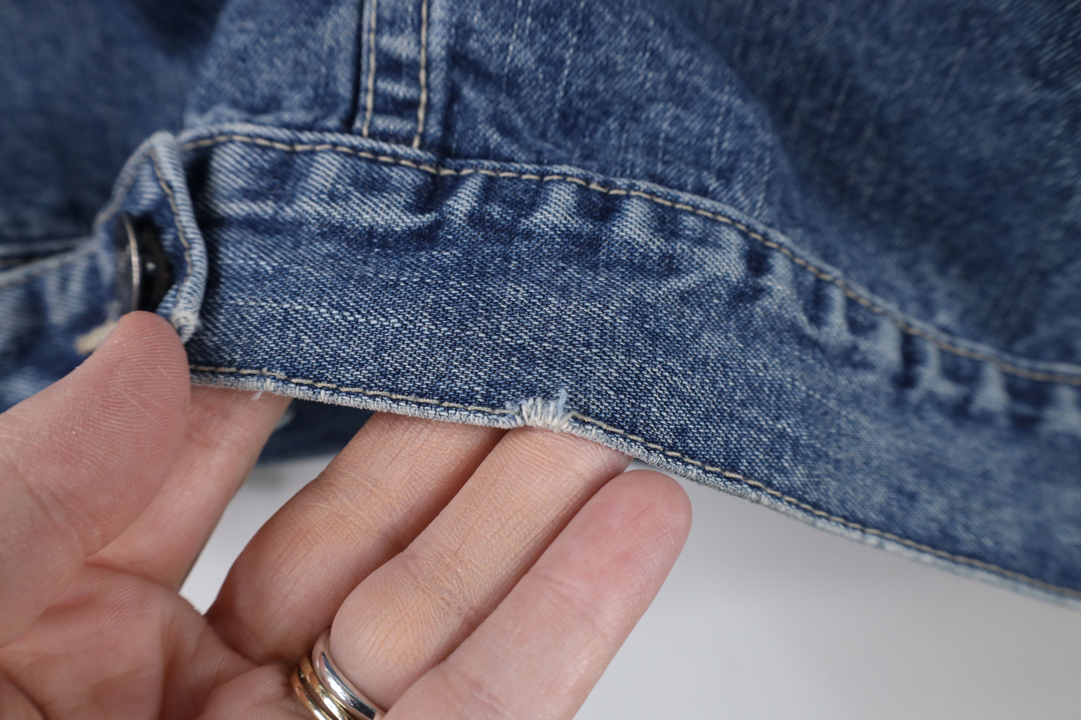 Vintage Vintage 90s Y2K Streetwear Denim Jean Trucker Jacket Blue Size US M / EU 48-50 / 2 - 10 Thumbnail