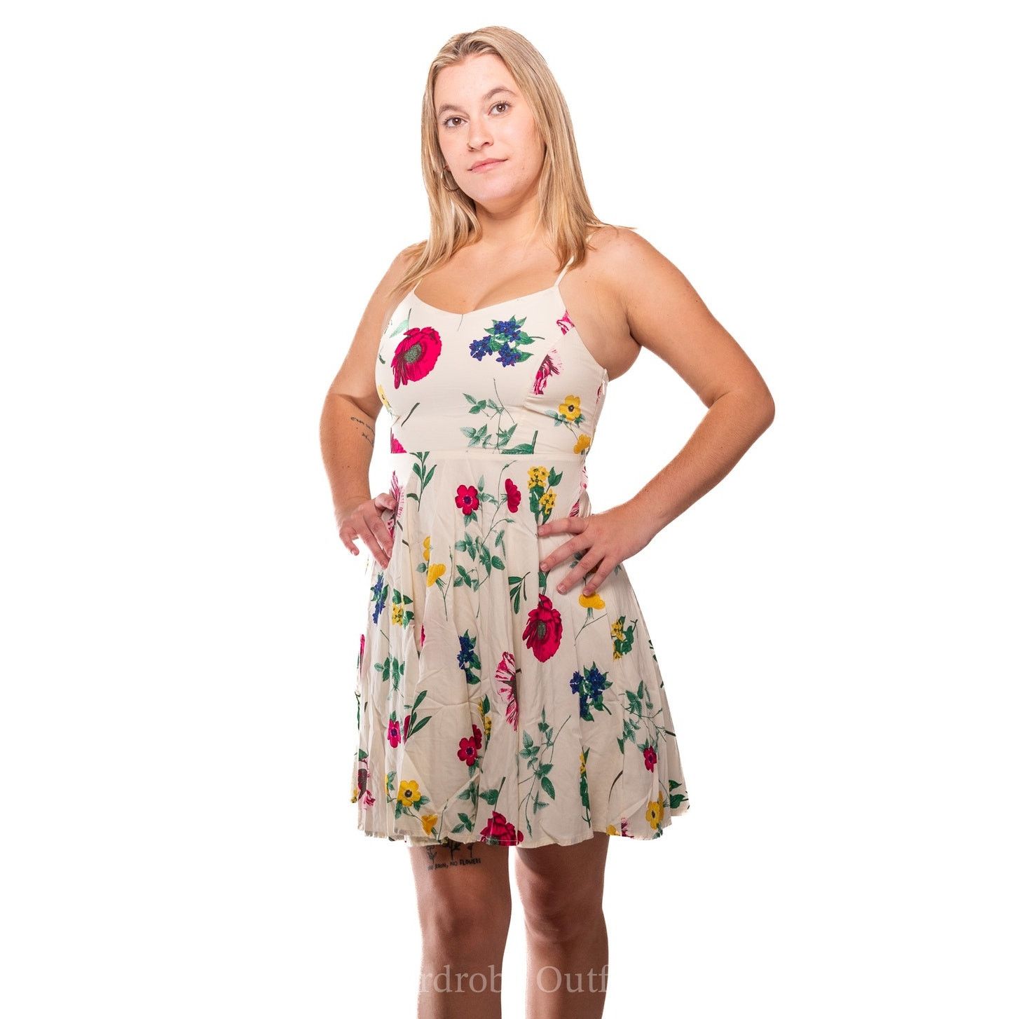 Old Navy Ditzy Floral Spring Dress Size XS / US 0-2 / IT 36-38 - 2 Thumbnail