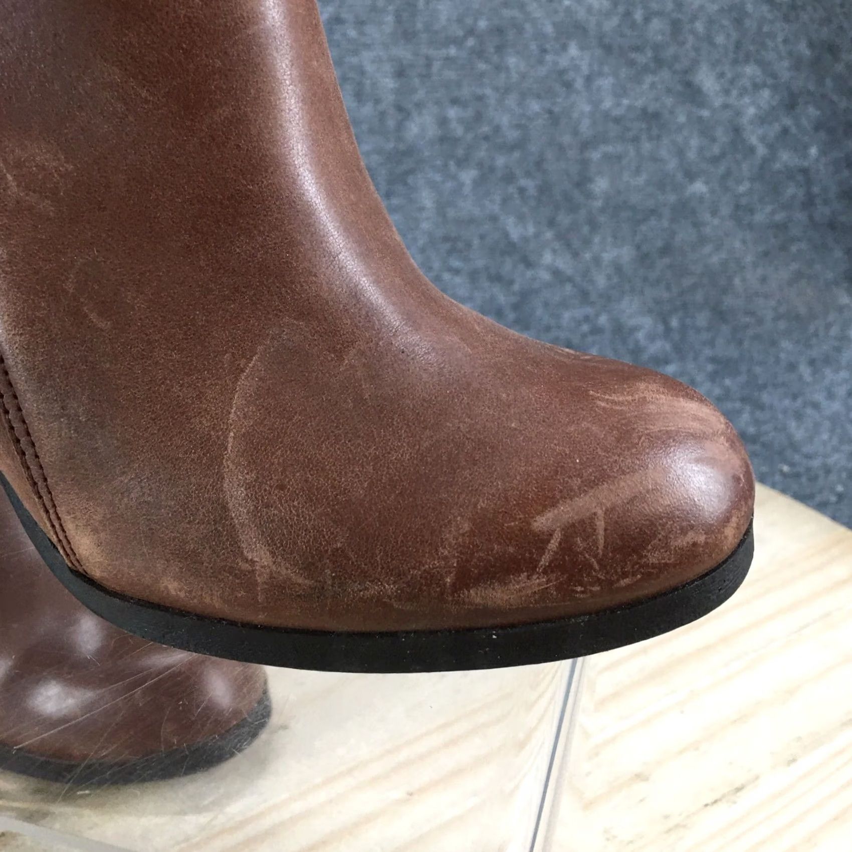 Kenneth Cole Kenneth Cole Reaction Boots Womens 6M Might Win Ankle Bootie Brown Leather Heels Size US 6 / IT 36 - 6 Thumbnail