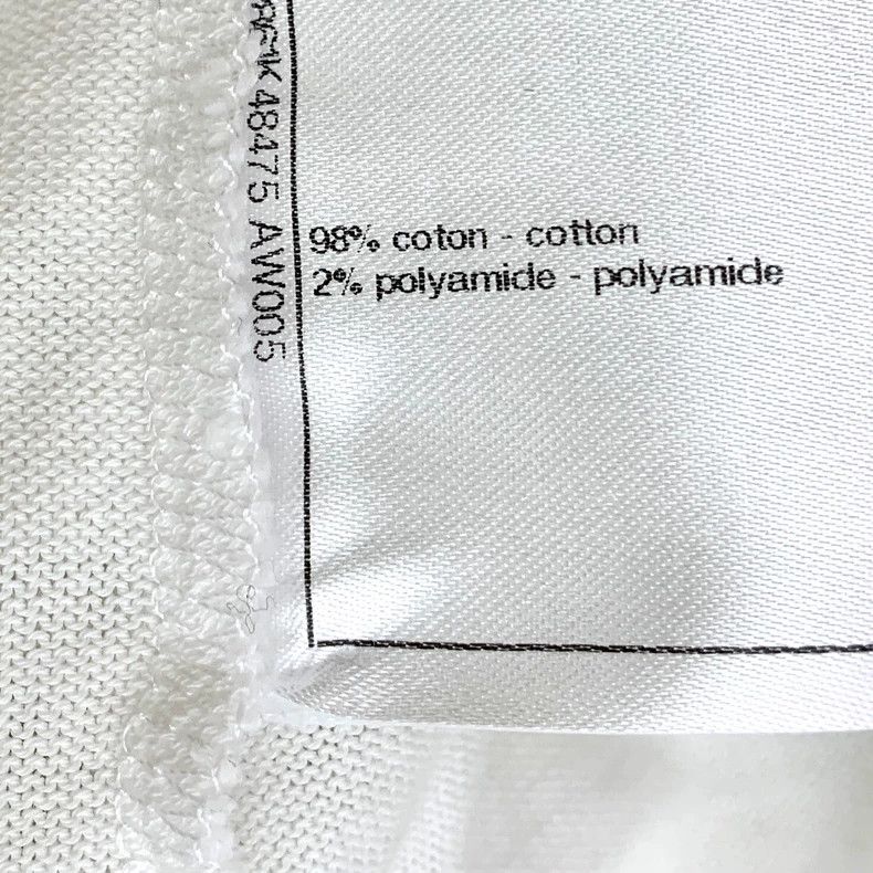 Chanel Chanel White logo embroidered cotton round-neck short-slee Size XS / US 0-2 / IT 36-38 - 8 Thumbnail