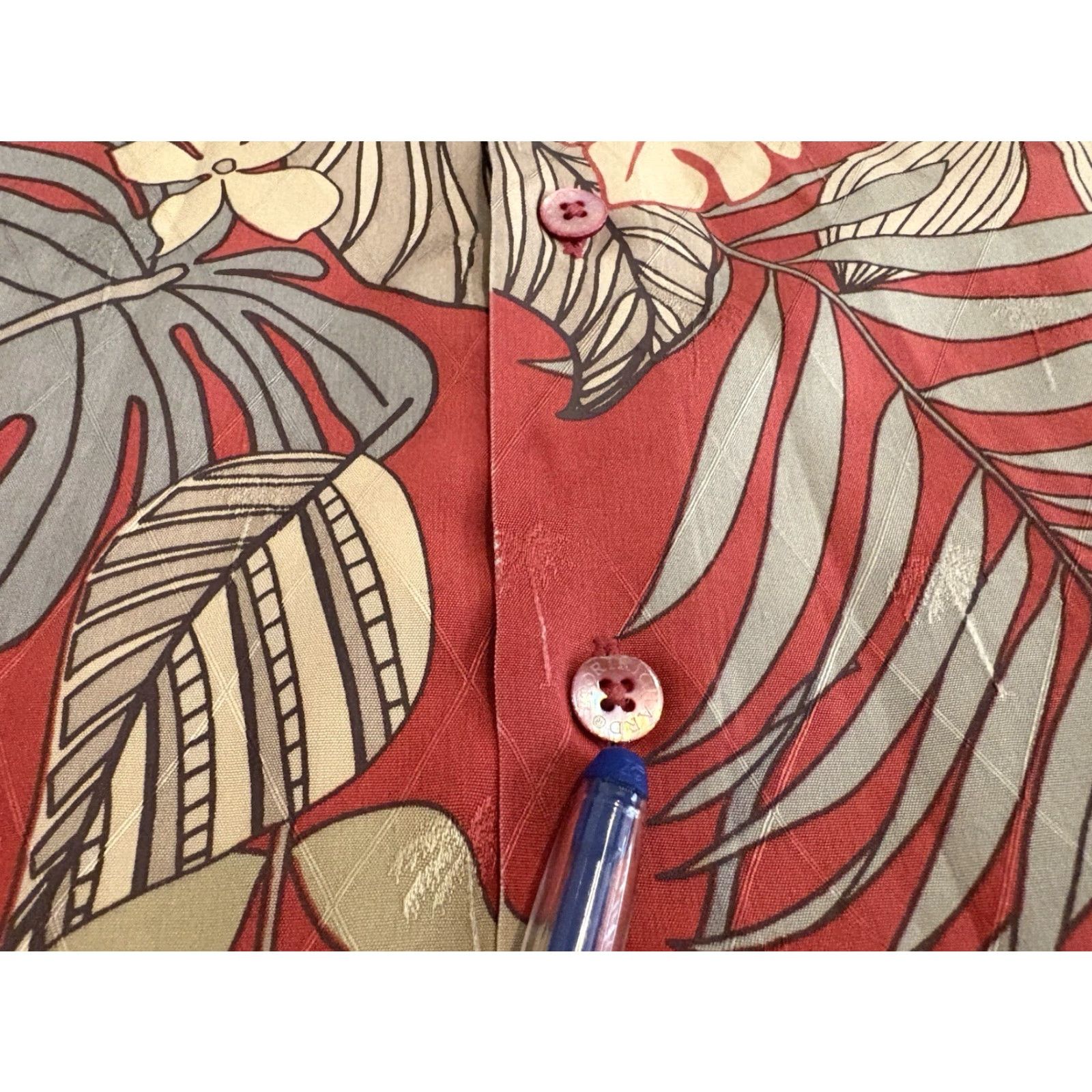 Tori Richard Tori Richard Floral Hawaiian Silk Button-Up Shirt Mens L Multicolor Short Sleeve Size US L / EU 52-54 / 3 - 3 Thumbnail