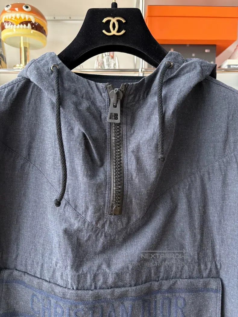 Dior Dior Dark blue slogan logo hoodie windbreaker jacket Size S / US 4 / IT 40 - 2 Thumbnail