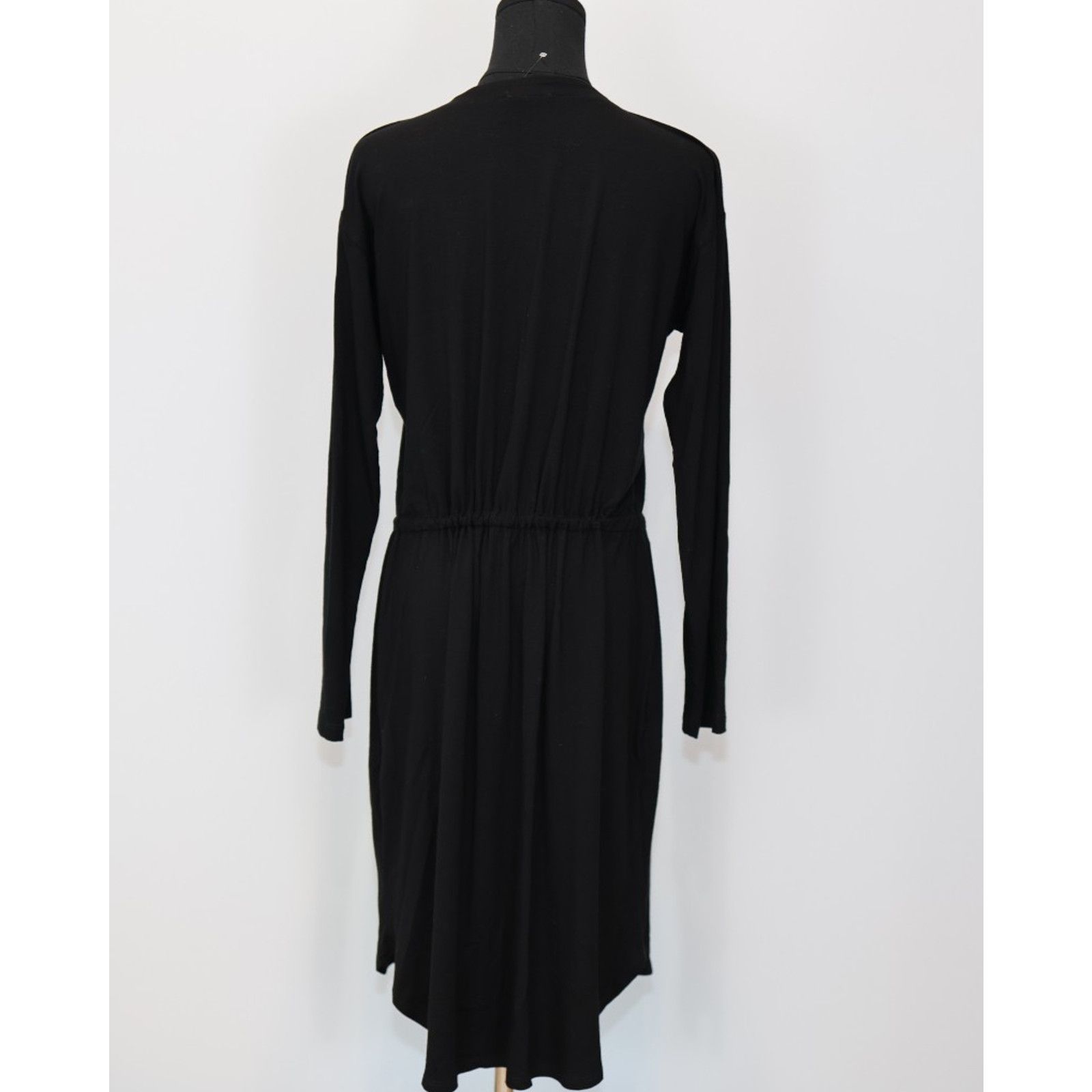 Eileen Fisher EILEEN FISHER Viscose Drawstring Waist Button Dress Sz PM Size M / US 6-8 / IT 42-44 - 5 Thumbnail