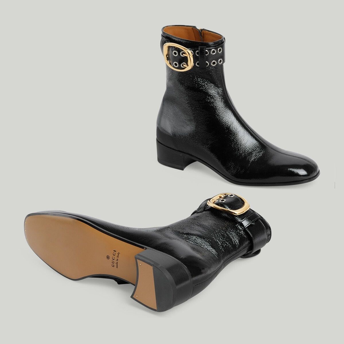 Gucci o1s1wg111025 Boots With Buckle in Black Size US 12.5 / EU 45-46 - 7 Thumbnail