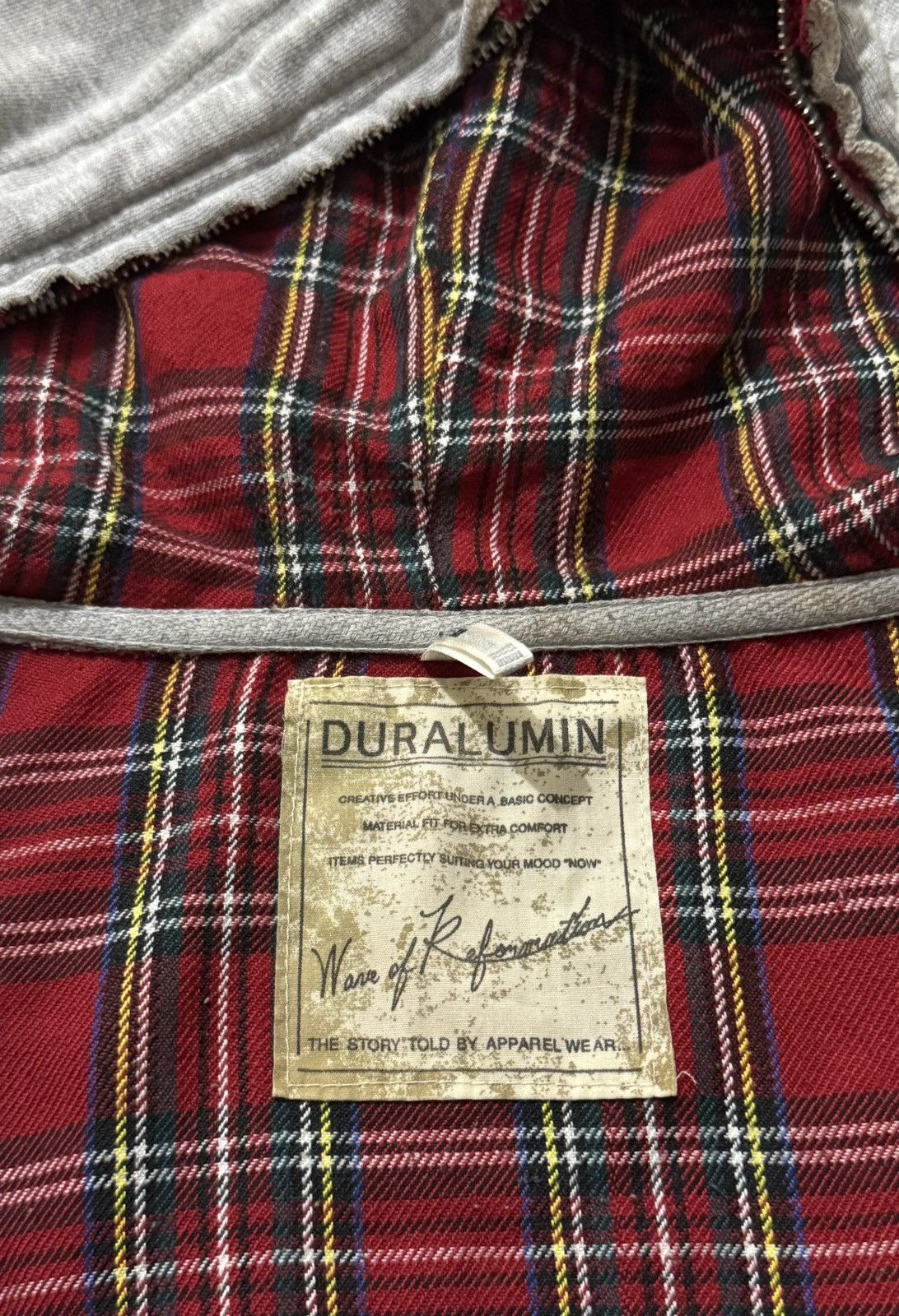 Japanese Brand DURALIUM DISTRESSED SHOOT DESIGN POEM GRUNGE HOODIE Size US M / EU 48-50 / 2 - 8 Thumbnail