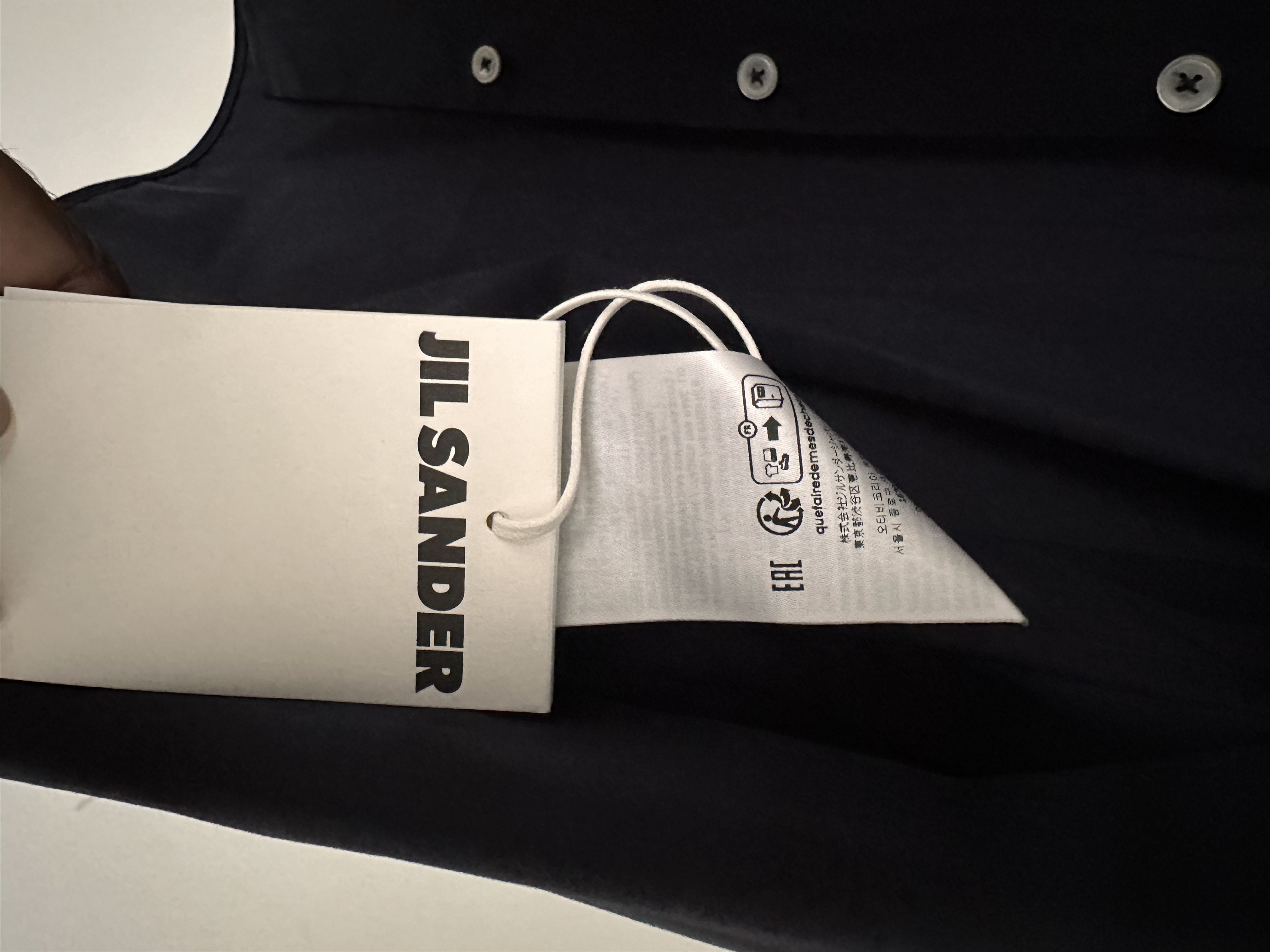 Jil Sander Jil Sander, Navy shirt (MINT) Size US M / EU 48-50 / 2 - 2 Thumbnail