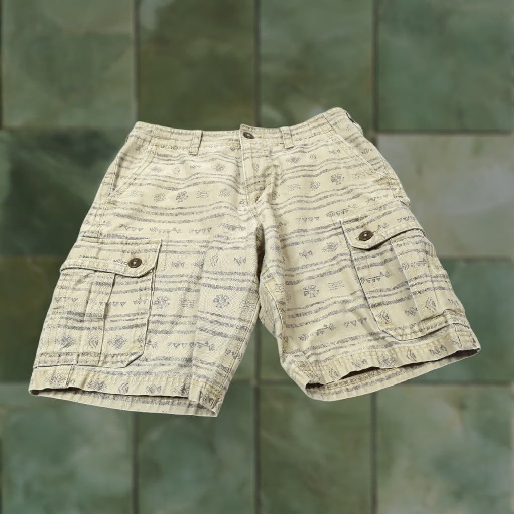 American Eagle Outfitters VINTAGE American Eagle Cargo Shorts Mens 32 Beige Aztec Active Flex Cargo Pattern Solid Pockets 10in Inseam Mens Size US 32 / EU 48 - 1 Thumbnail