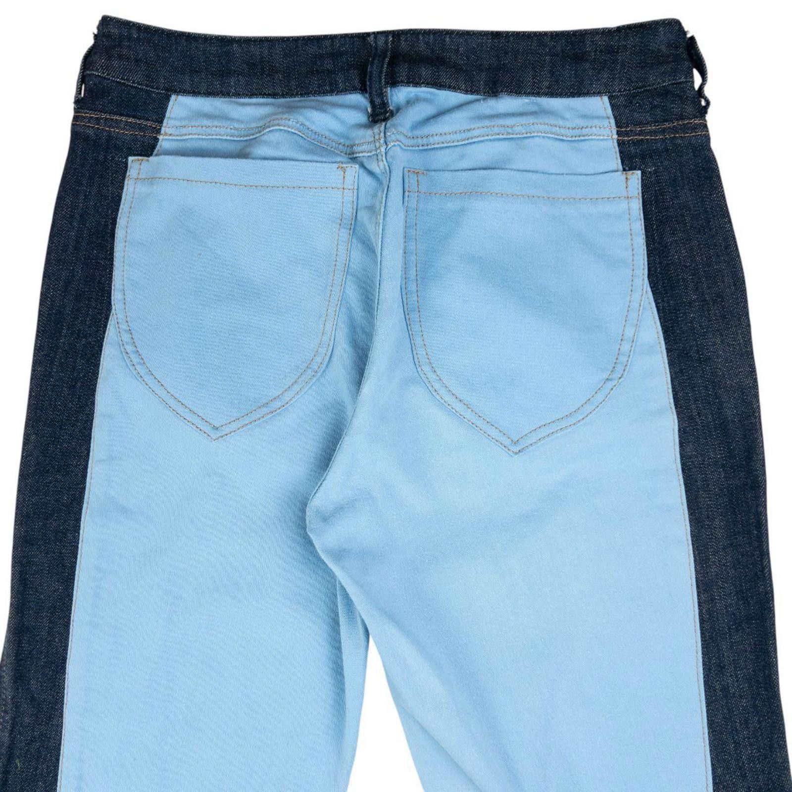 Armani Exchange Vintage Armani Jeans Colour Block Flared Denim Jeans W30 Size 30" / US 8 / IT 44 - 3 Thumbnail