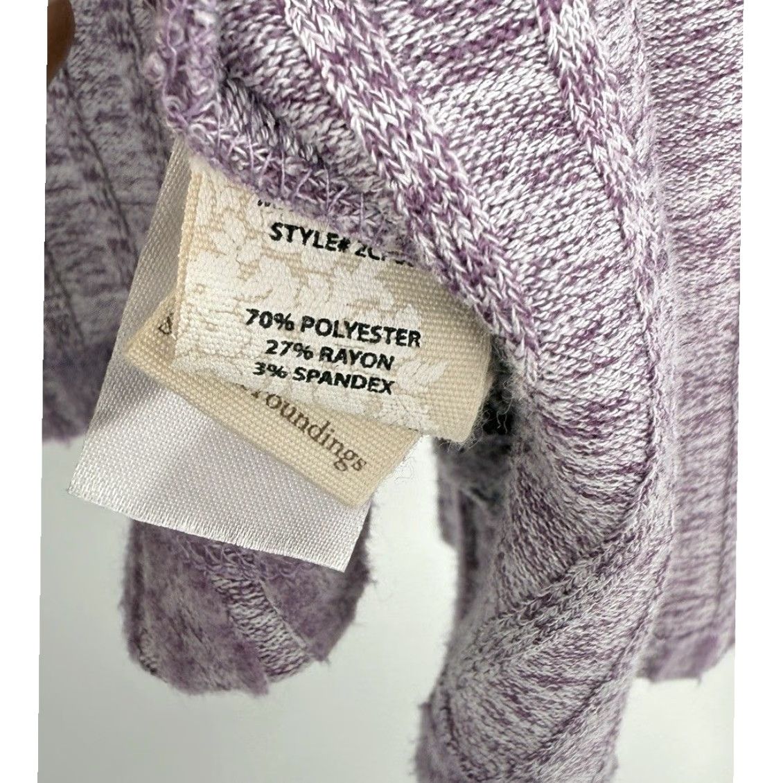 Soft Surroundings Soft Surroundings Cardigan Woman XS Round Neck Long Sleeve Solid Knit Open Boho Bohemian Purple" Size XS / US 0-2 / IT 36-38 - 6 Thumbnail