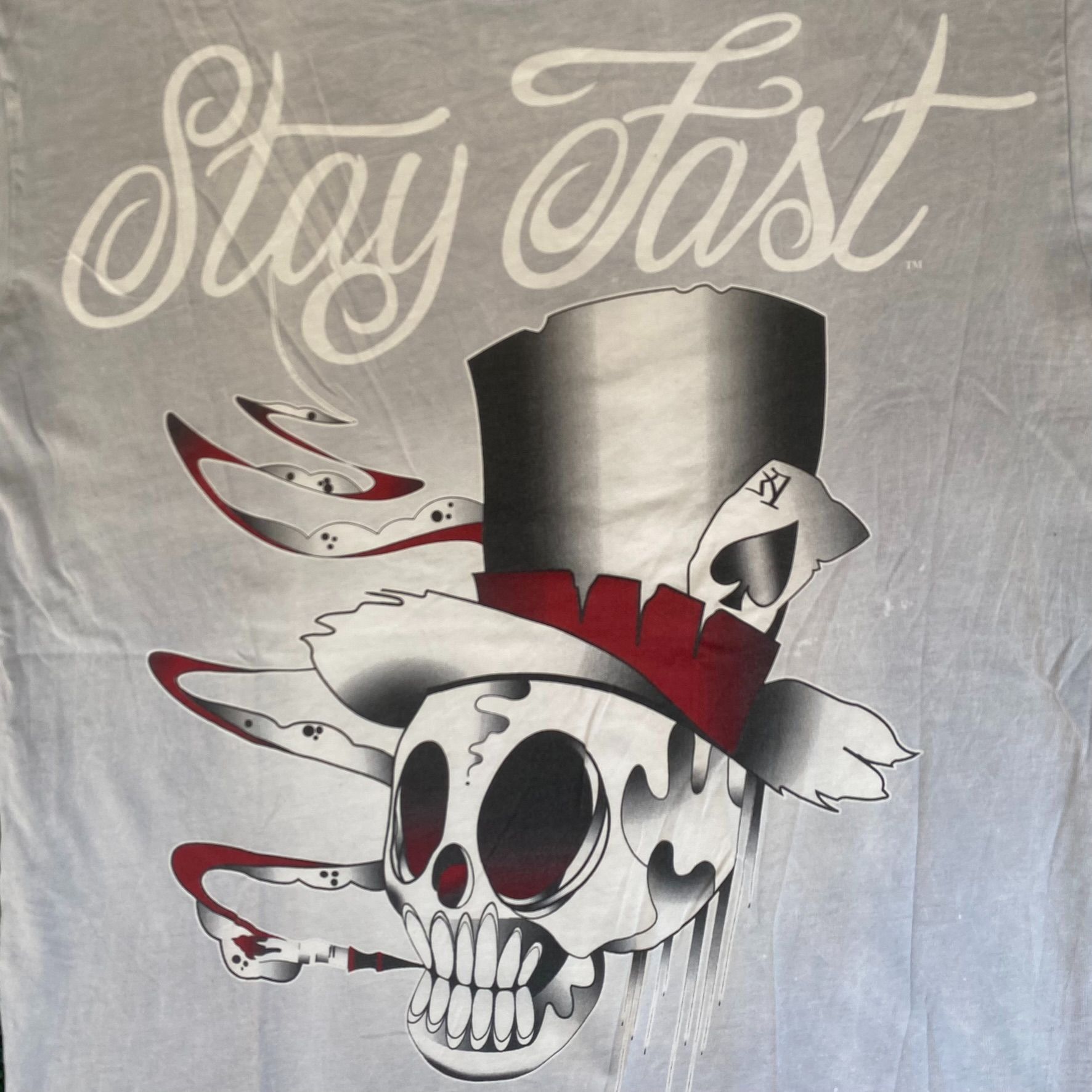 Vintage Vintage Y2K Punk Skull Shirt Ed Hardy Tattoo Stay Fast Tee Size US M / EU 48-50 / 2 - 3 Thumbnail