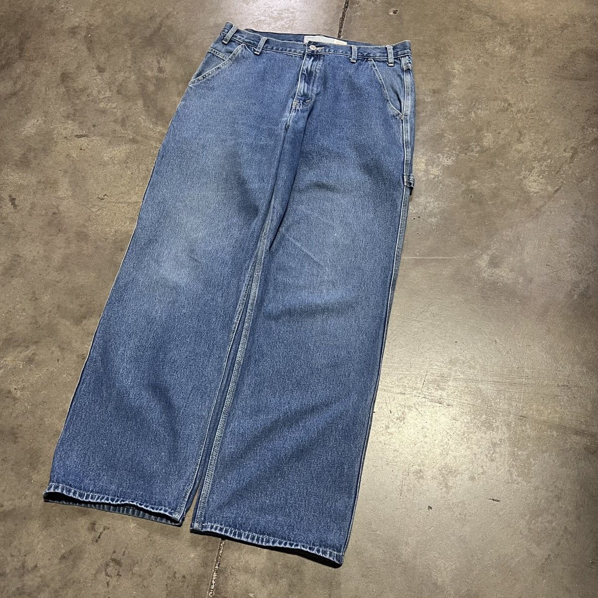 Levi's Vintage Levi Baggy Denim Carpenter Jeans Wide Leg Skater Y2K Size US 36 / EU 52 - 2 Thumbnail