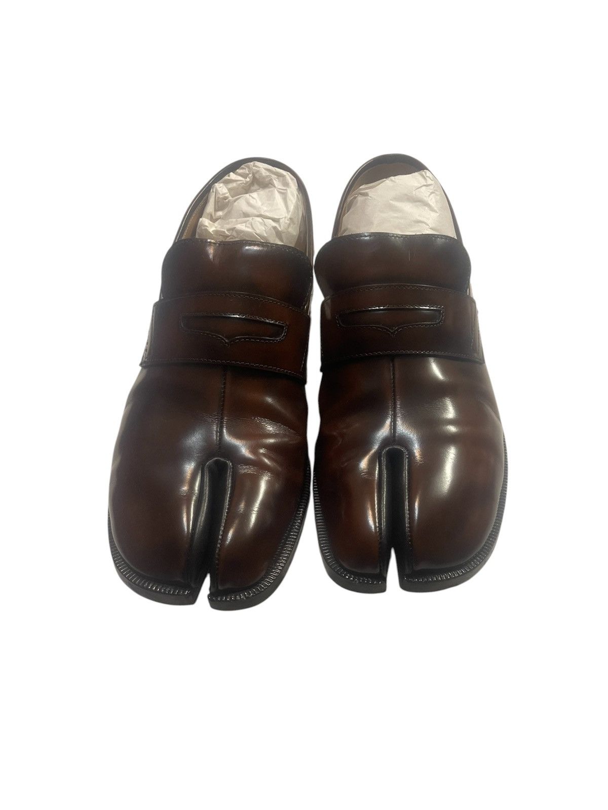 Maison Margiela Brown Tabi Loafers