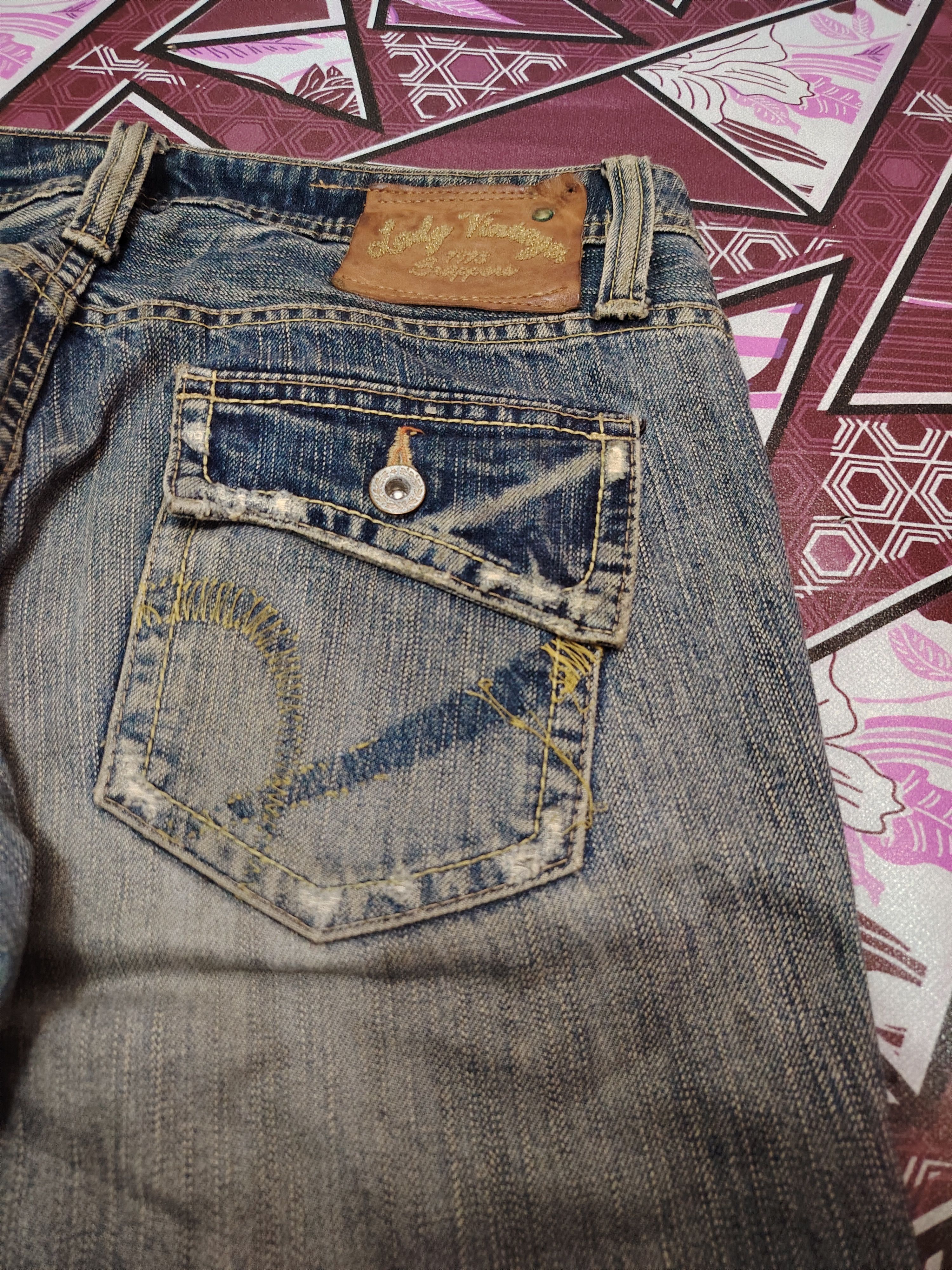 If Six Was Nine × Japanese Brand Japanese 90's Bootcut Brappers distressed denim flared jeans Size US 31 - 16 Thumbnail