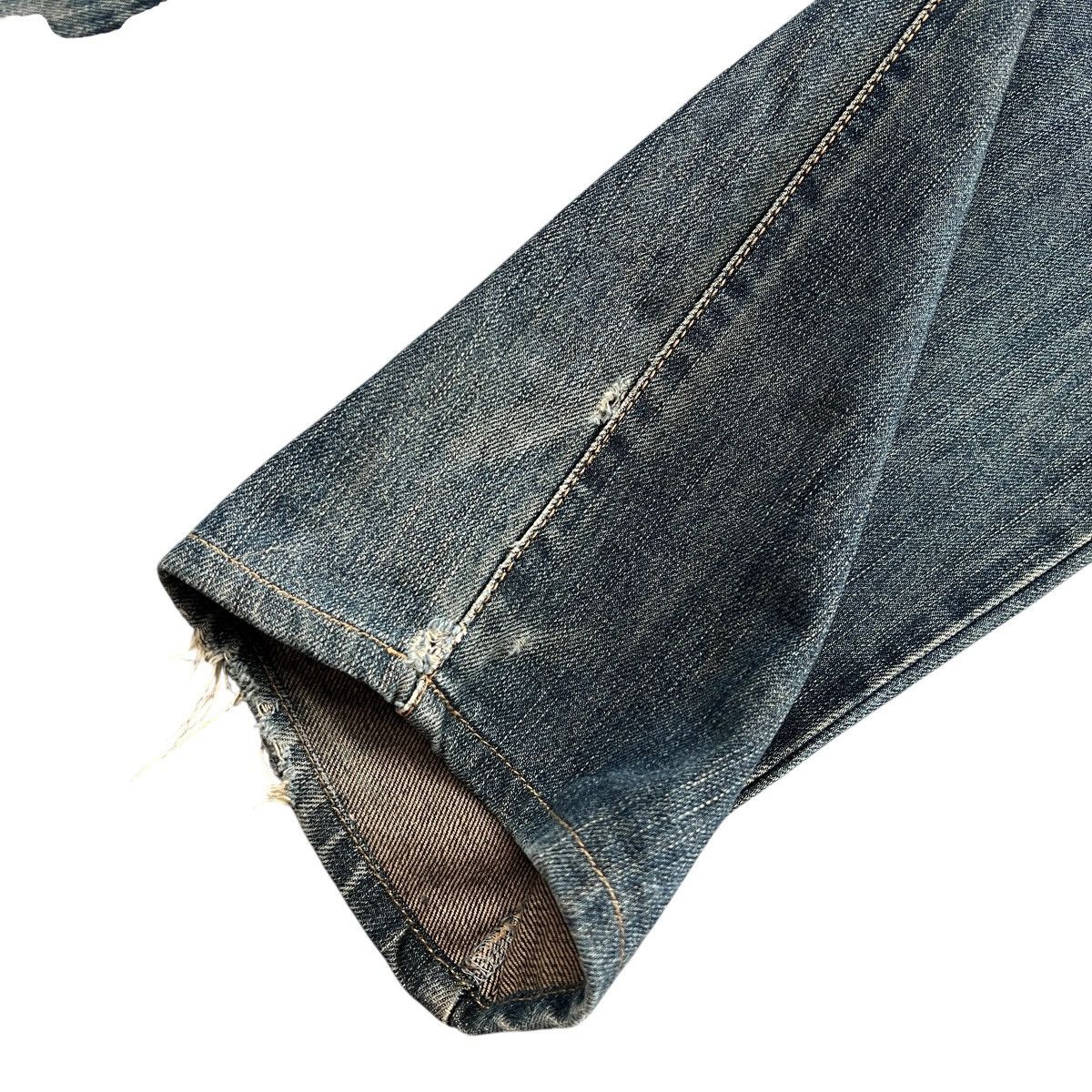 Edwin × Japanese Brand Vintage Japan Edwin 403 Mud Wash Distress Style Jeans Size US 33 - 4 Thumbnail
