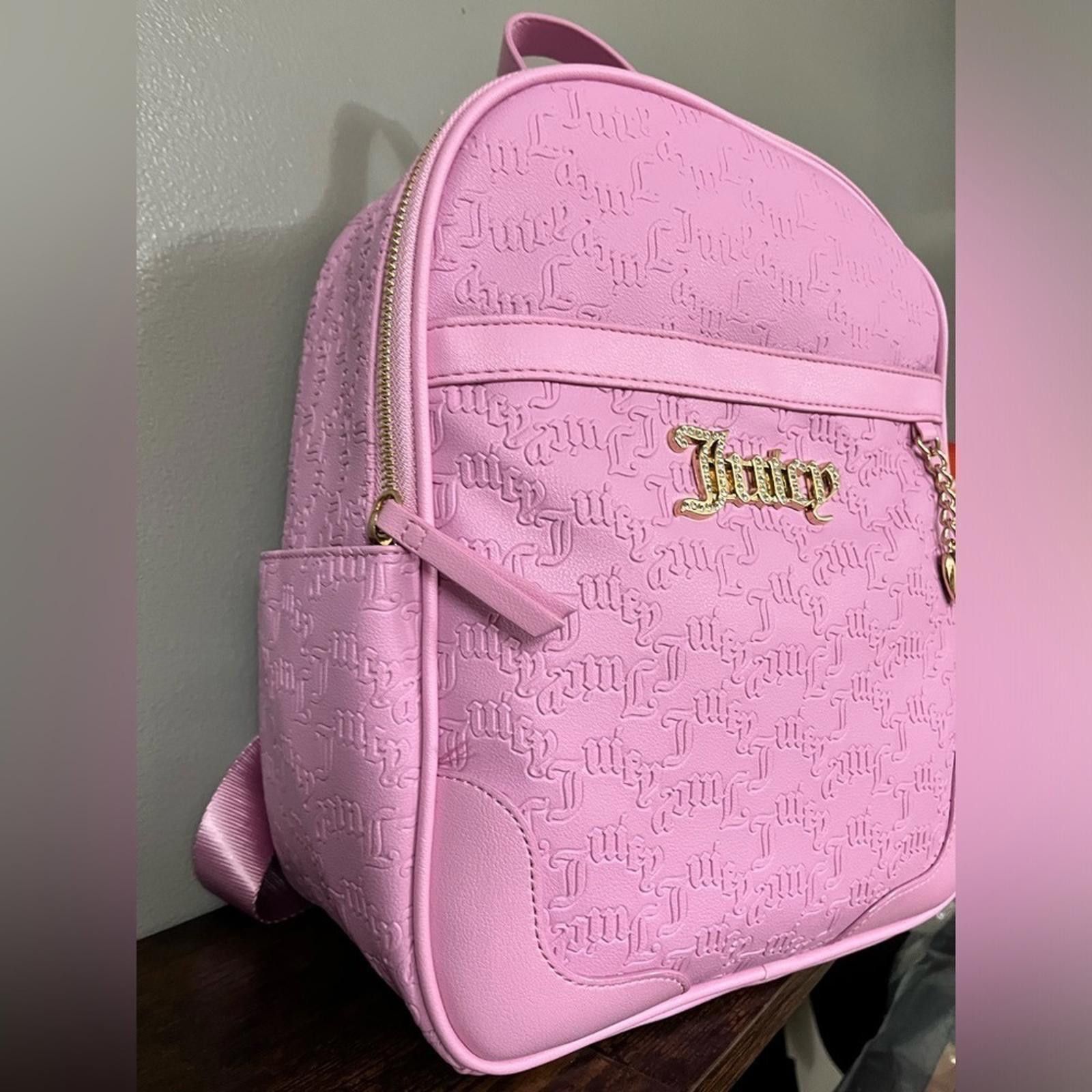 Juicy Couture Jeans Juicy Couture Heartless Backpack Pink fondant NWT Size ONE SIZE - 2 Thumbnail