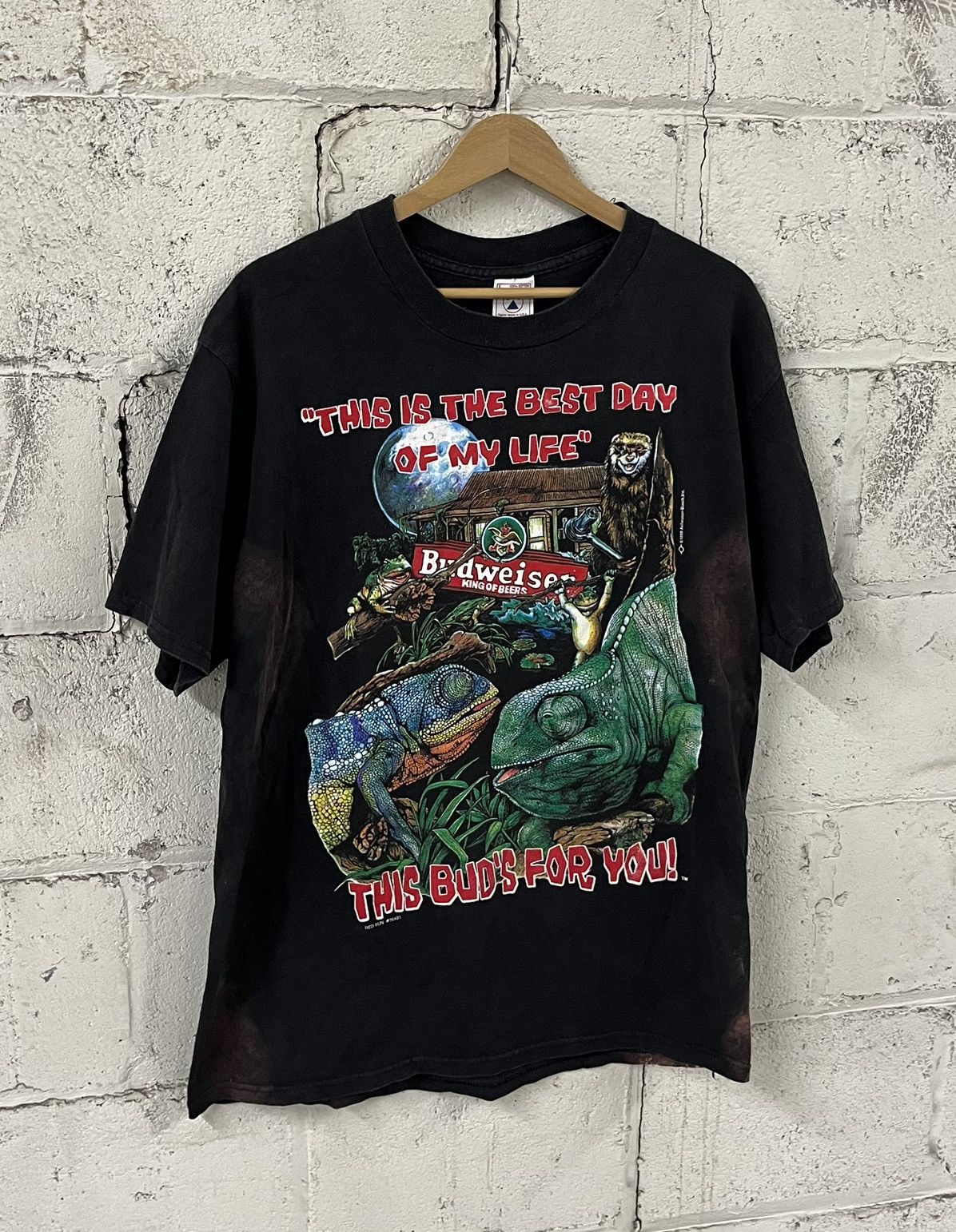 Budweiser Budweiser vintage 90s T-shirt rare streetwear hype thrashed Size US L / EU 52-54 / 3 - 1 Thumbnail