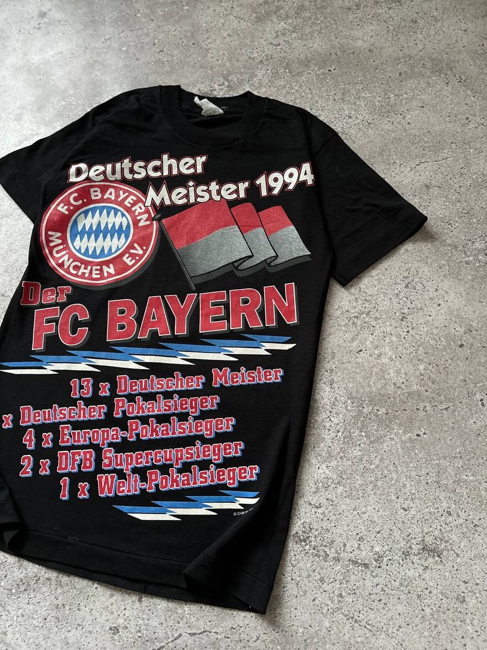 Vintage Rare 1994 Full Print FC BAYERN MUNCHEN Vintage T-Shirt Size US S / EU 44-46 / 1 - 4 Thumbnail