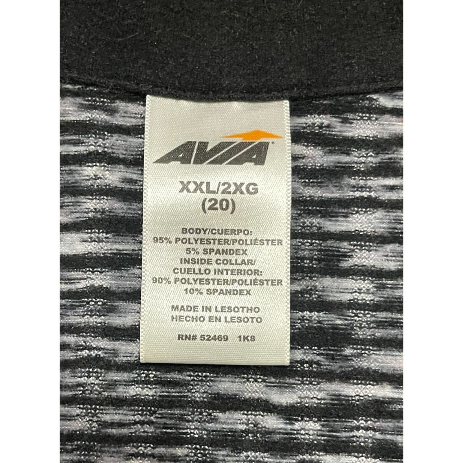 Avia Avia Shirt Women's 2XL Gray Black 1/4 Zip Long Sleeve Colared Size XXL / US 16-18 / IT 52-54 - 7 Thumbnail