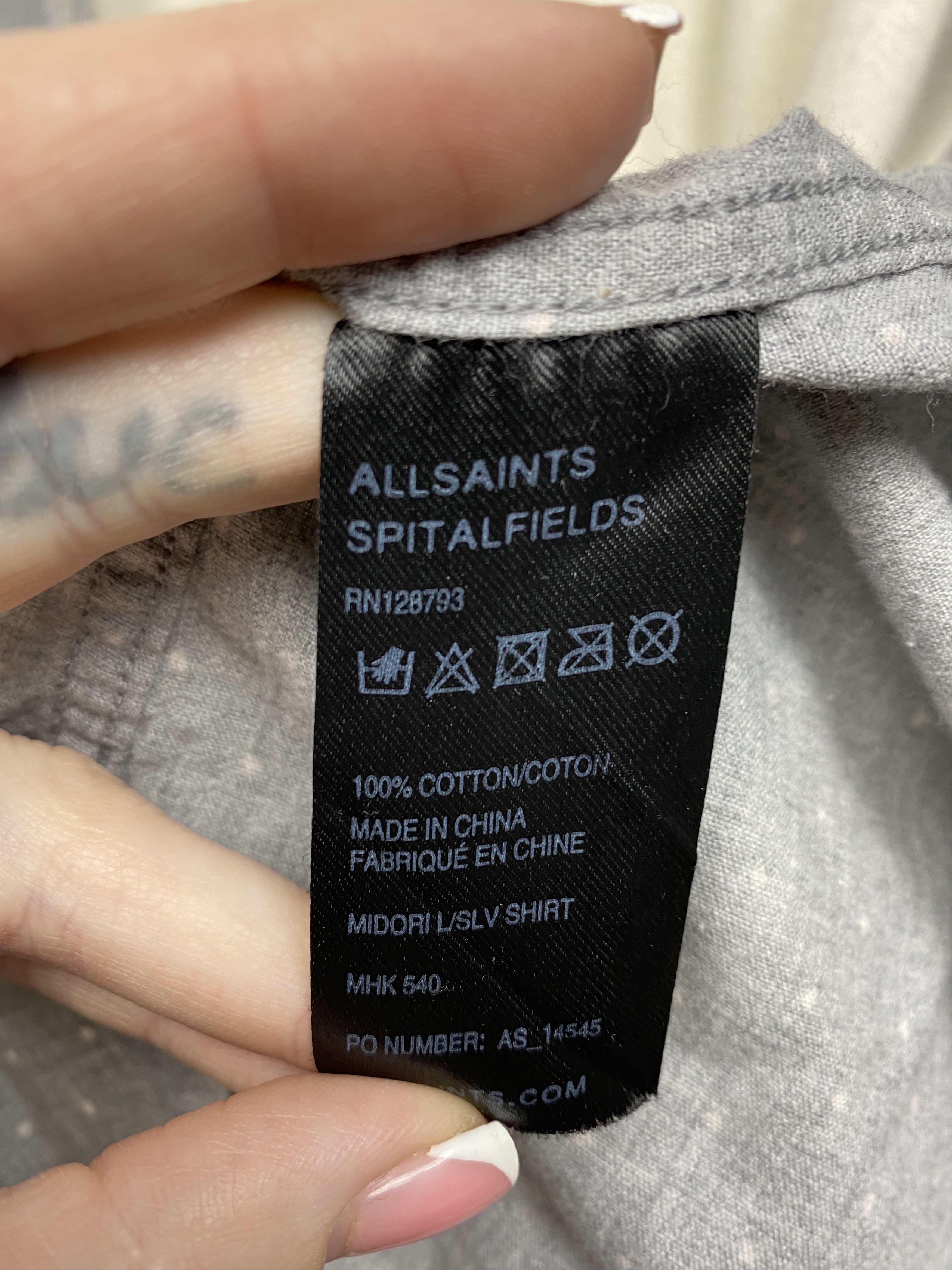 Allsaints Allsaints Vintage Mens Midori Long Sleeve Shirt japan made Size US XXL / EU 58 / 5 - 4 Thumbnail