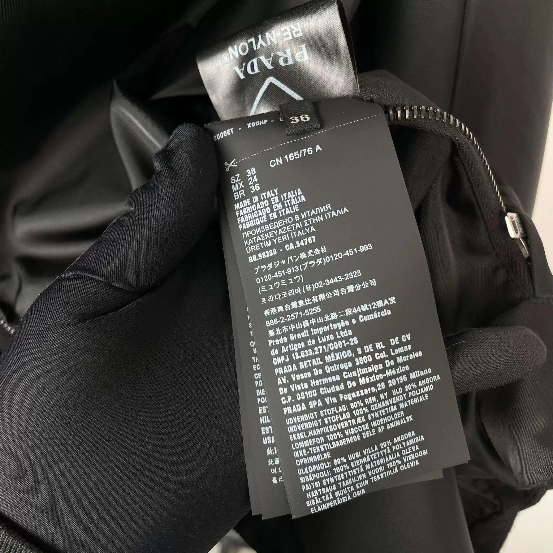 Prada Prada 98 New Nylon Double-Face Black Jacket 38 Size XS / US 0-2 / IT 36-38 - 8 Thumbnail
