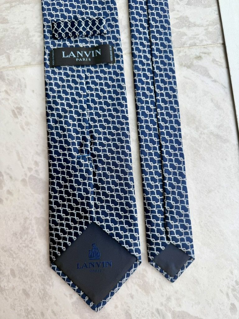Lanvin New Lanvin Twisted Nail Pattern Tie Size ONE SIZE - 3 Thumbnail