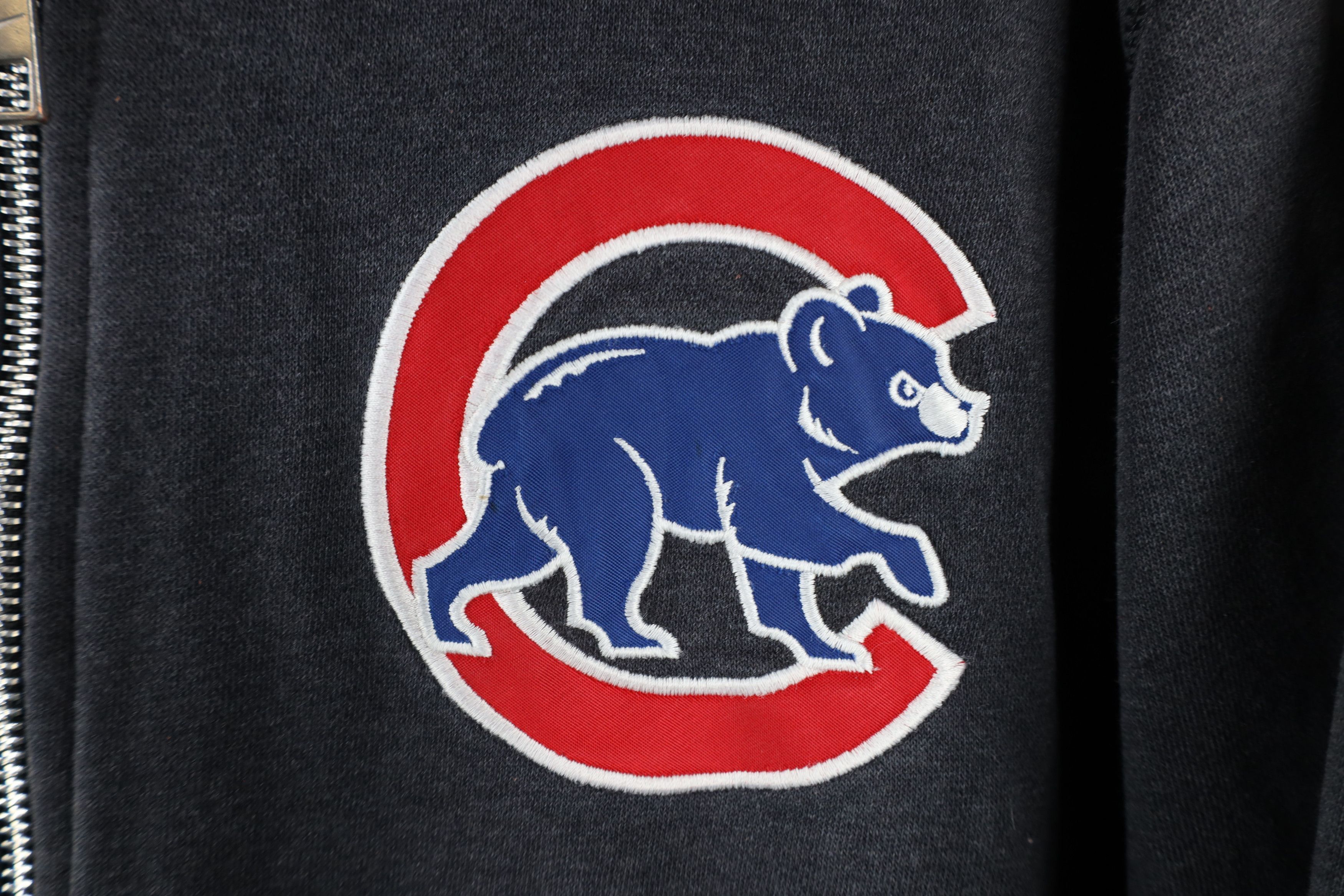 Nike Vintage Nike Scott Mini Swoosh Chicago Cubs Full Zip Hoodie Size US M / EU 48-50 / 2 - 4 Thumbnail
