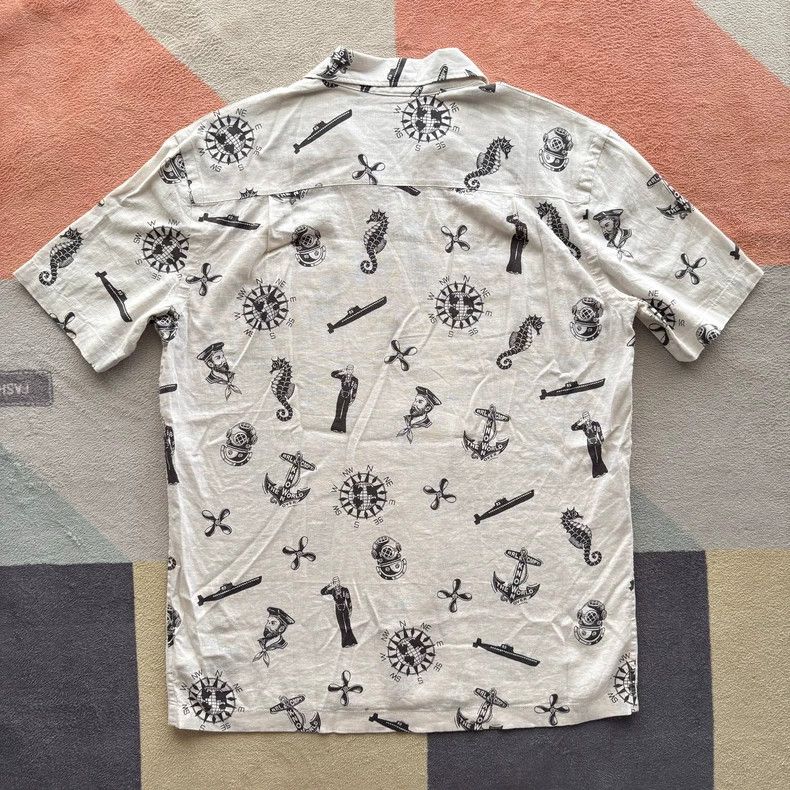 RRL Ralph Lauren RRL Ralph Lauren Sailor Navy style Hawaiian shirt short sl Size US S / EU 44-46 / 1 - 2 Thumbnail