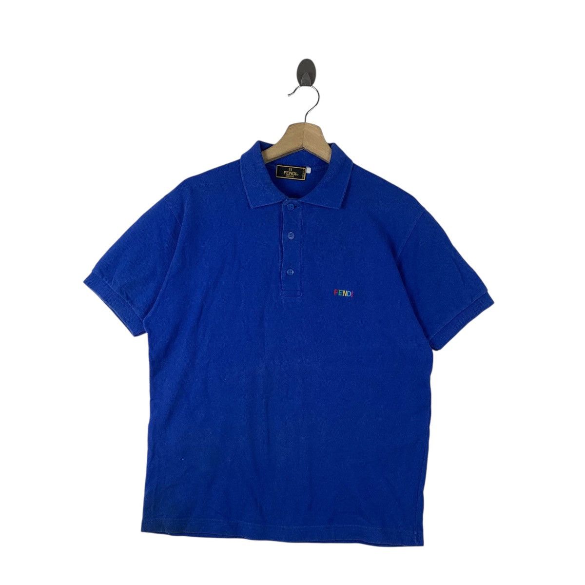 Vintage FENDI UOMO COLLECTION Polo Tee Shirt Top