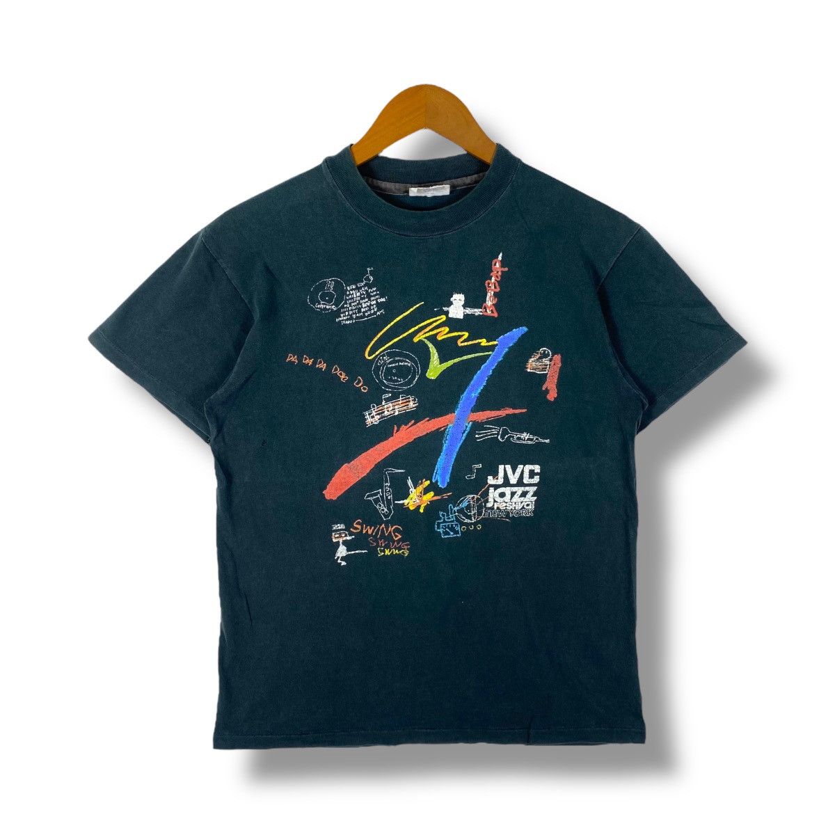 Jean-Michel Basquiat × Vintage Vintage 90's JAZZ FESTIVAL New York Jvc Jean-Michel Basquiat Size US M / EU 48-50 / 2 - 1 Thumbnail