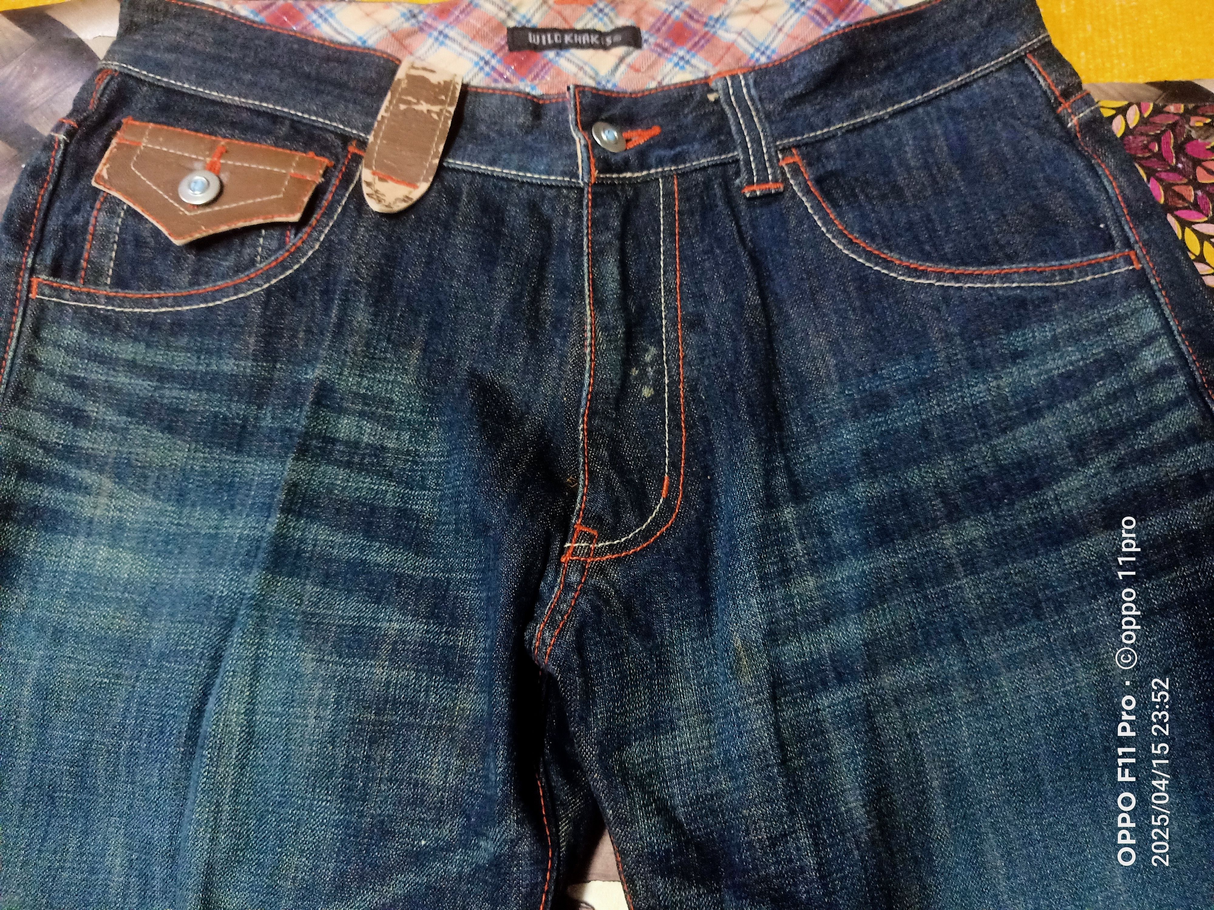 If Six Was Nine × Le Grande Bleu (L.G.B.) Wild Khakis Flare Denim Loose Rise Size US 31 - 15 Thumbnail