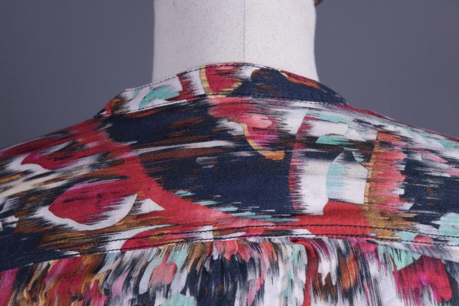 Designer Emily Van Den Bergh Multicolor Henley Shirt Size 36 / S Size M / US 6-8 / IT 42-44 - 12 Thumbnail