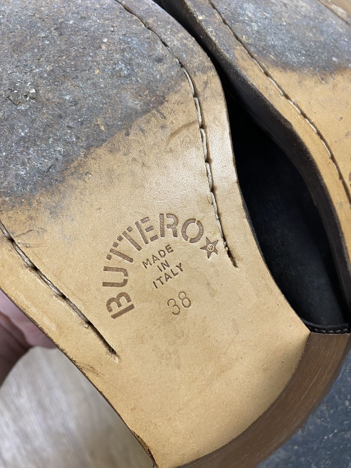Buttero Buttero Vintage Knee-high Brown Leather Engineer Boots Size US 8 / IT 38 - 13 Thumbnail