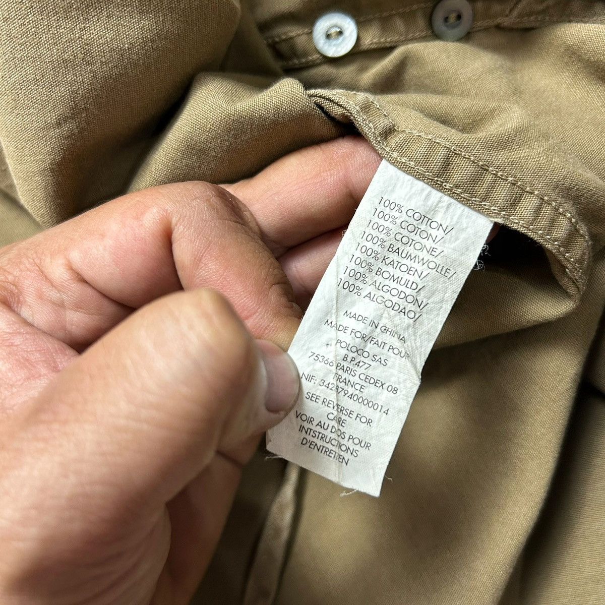 最高の品質の  Double Lauren Ralph Lauren Ralph × Lauren Ralph RRL RL Grailed | Khaki Dark Military  Shirt Utility RRL トップス