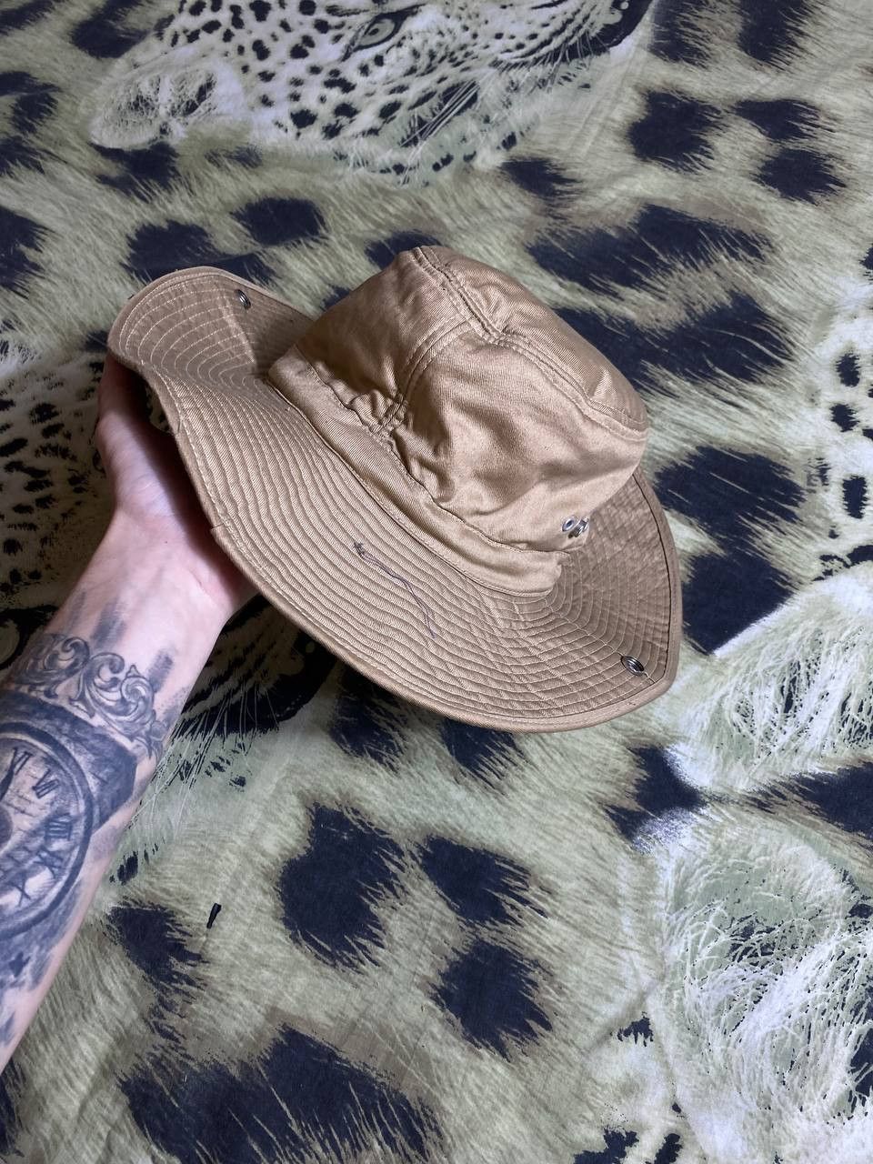Vintage Army Bucket Hat Size ONE SIZE - 7 Thumbnail